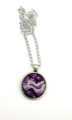 Purple Acrylic Necklaces