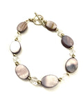 Light Purple Mother of Pearl Wire Bracelet