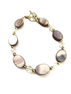 Light Purple Mother of Pearl Wire Bracelet