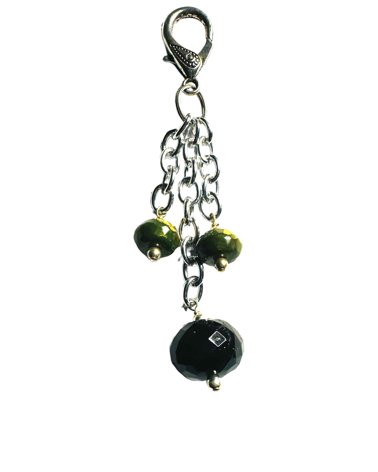 Black & Green Acrylic Purse Bling