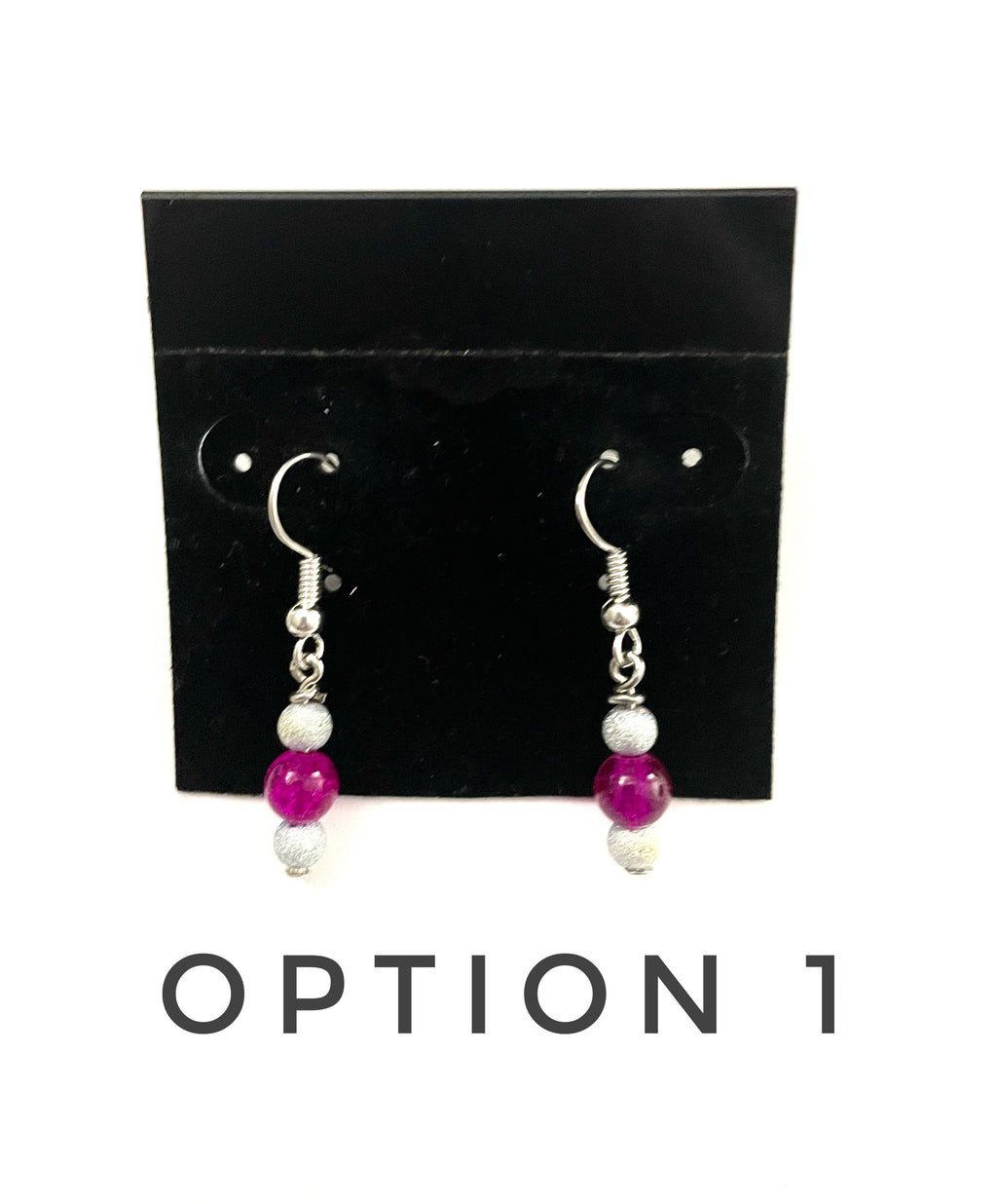 Magenta Pink Earrings