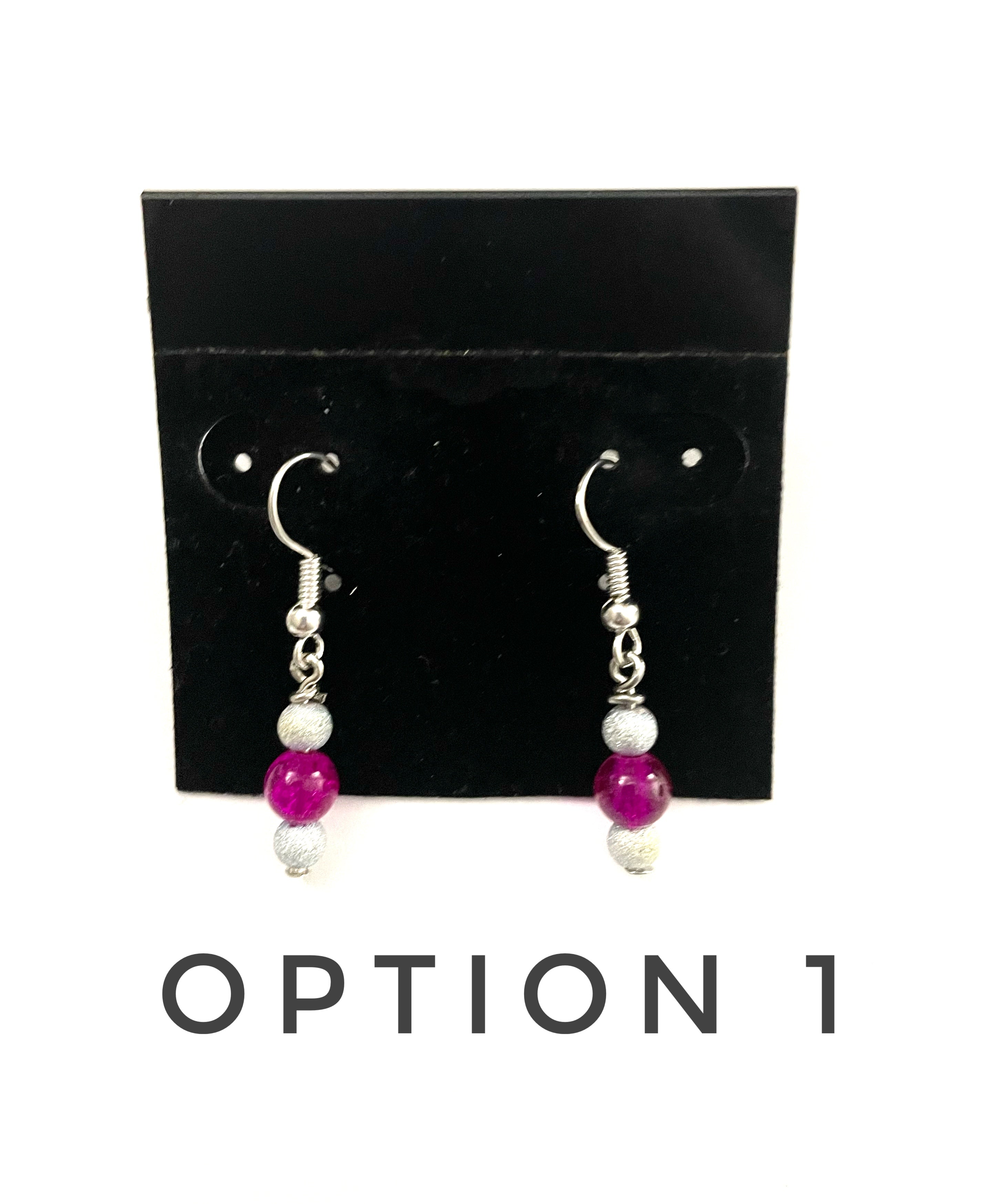 Magenta Pink Earrings