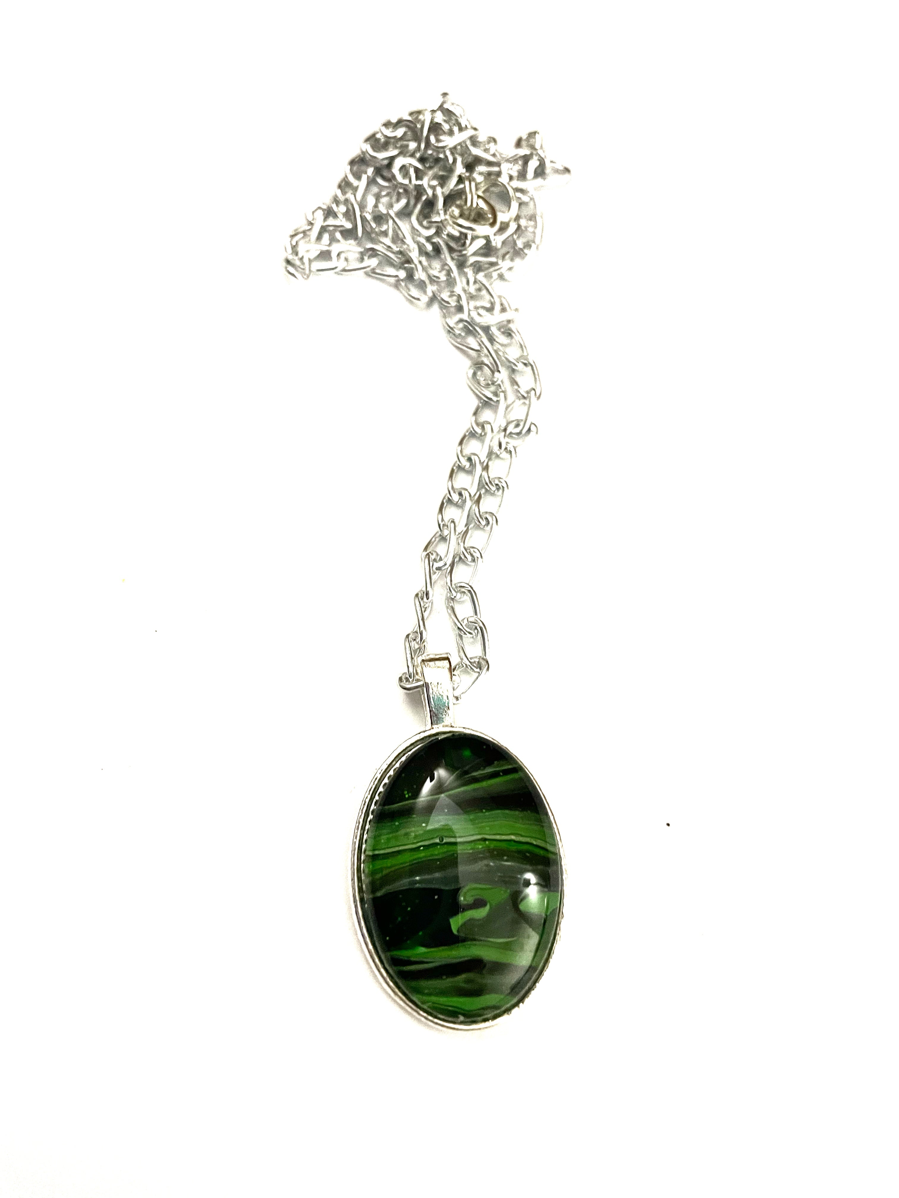 Green Acrylic Necklaces