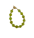 Green and Gold Wire Bracelet
