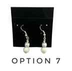 Gunmetal Druzy Glass Earrings