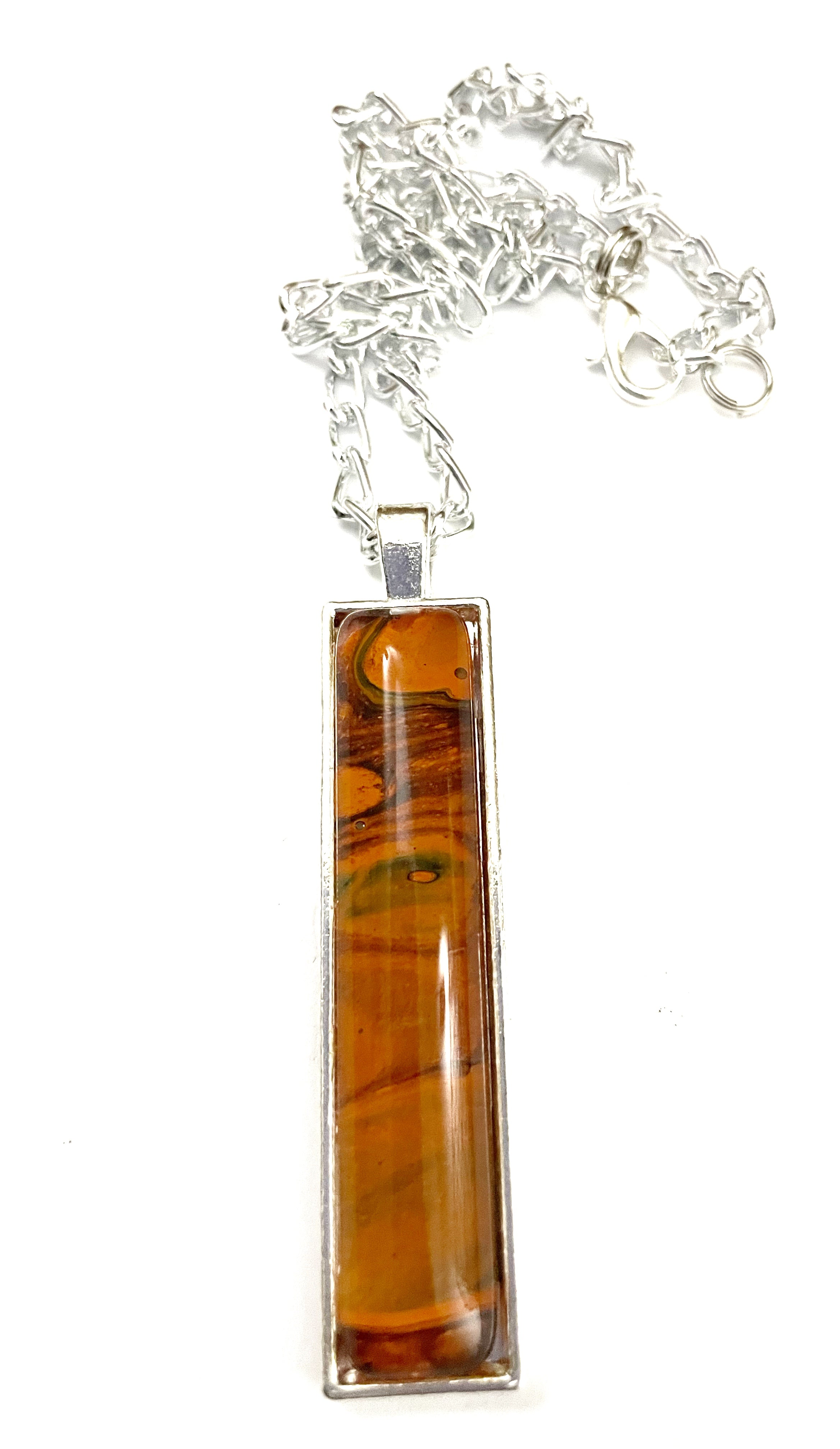 Orange Acrylic Necklaces