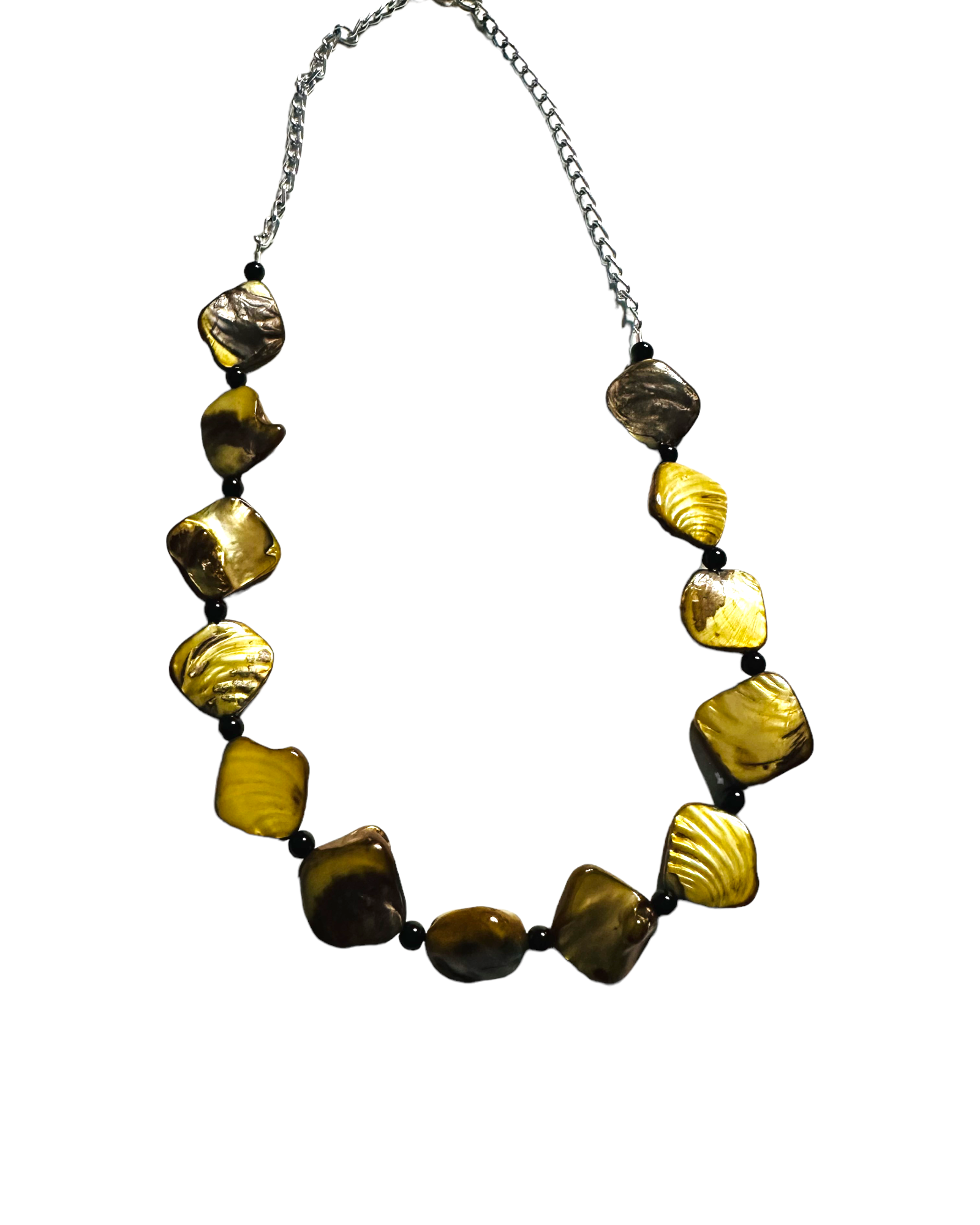Brown Mother of Pearl Necklace