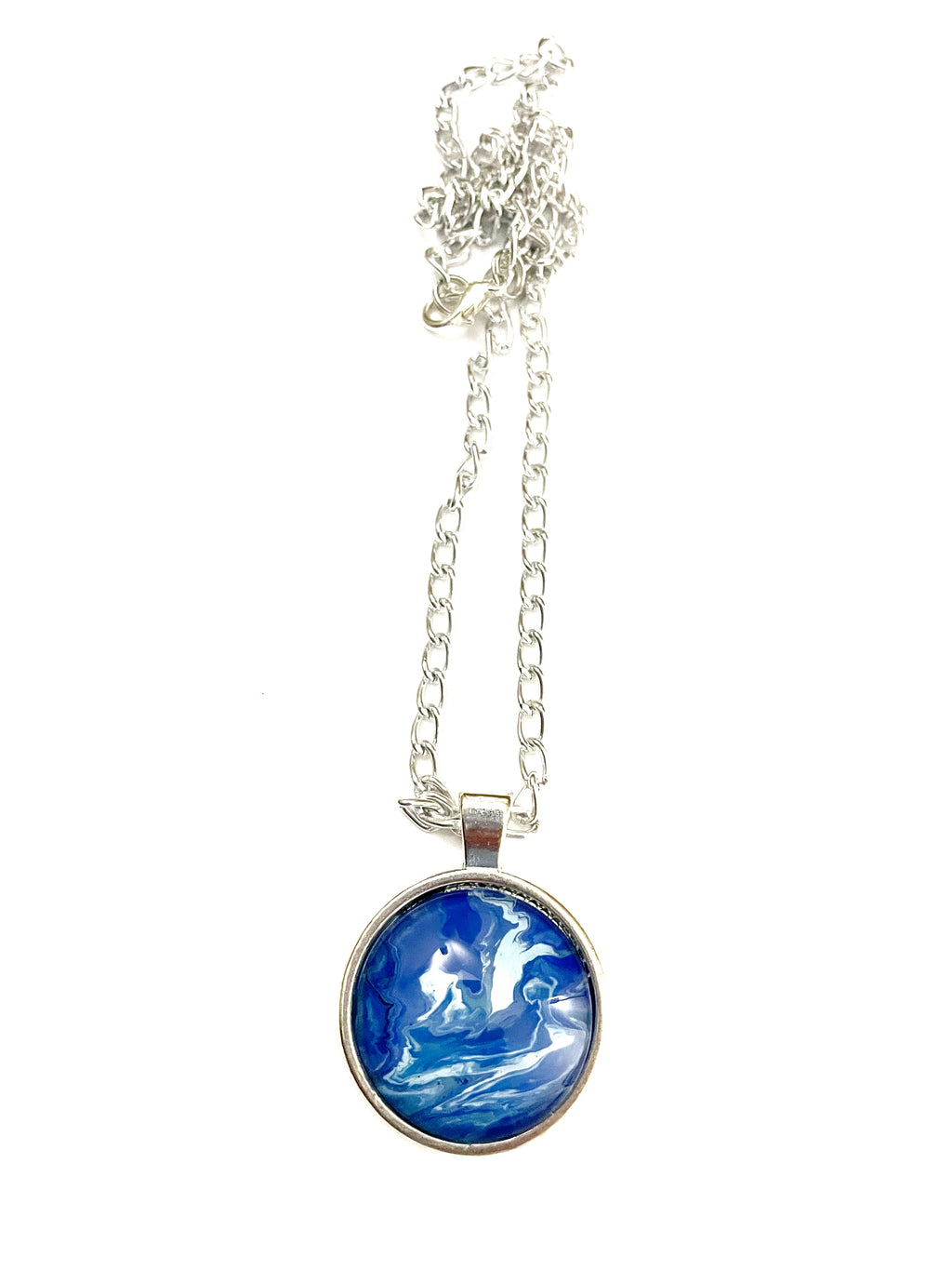 Blue Acrylic Necklaces
