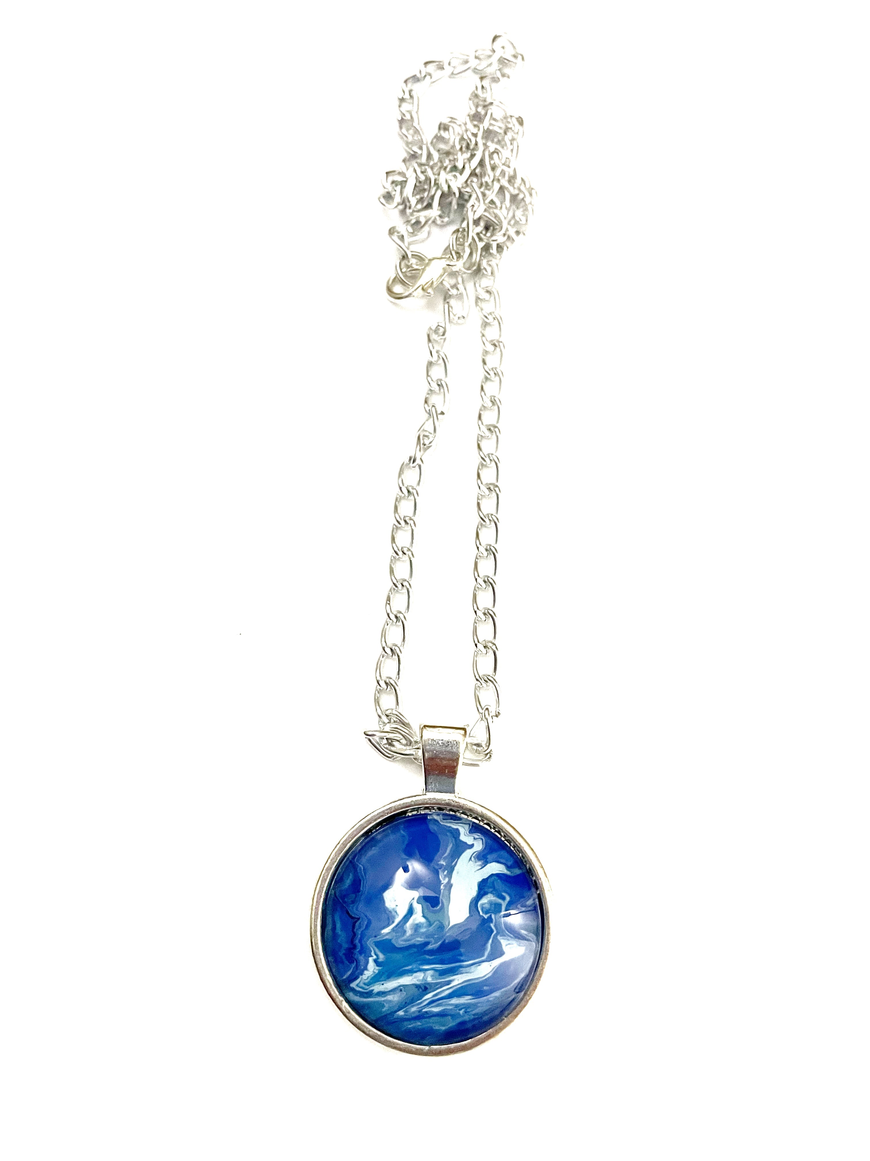 Blue Acrylic Necklaces