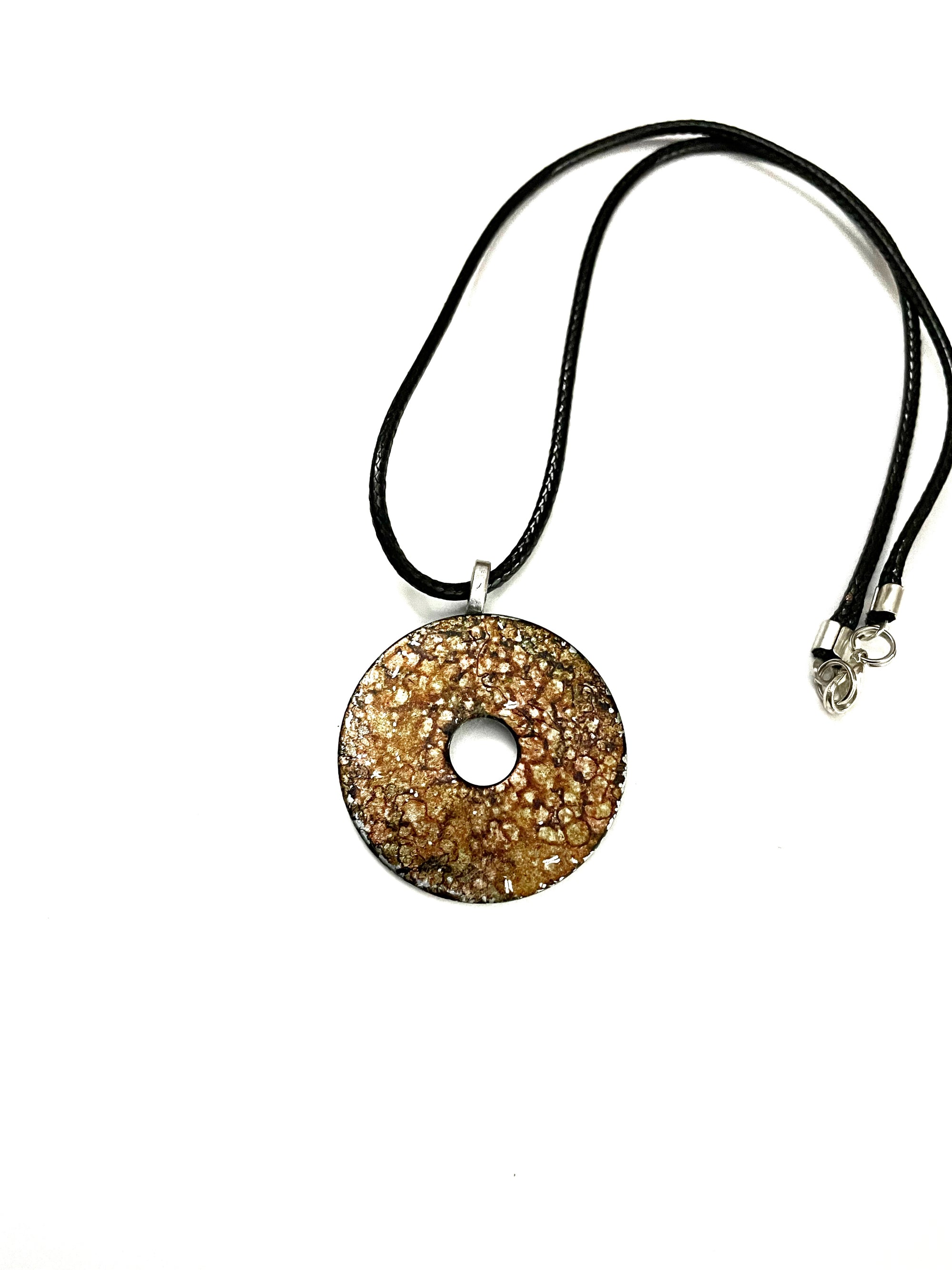 Brown Washer Necklace
