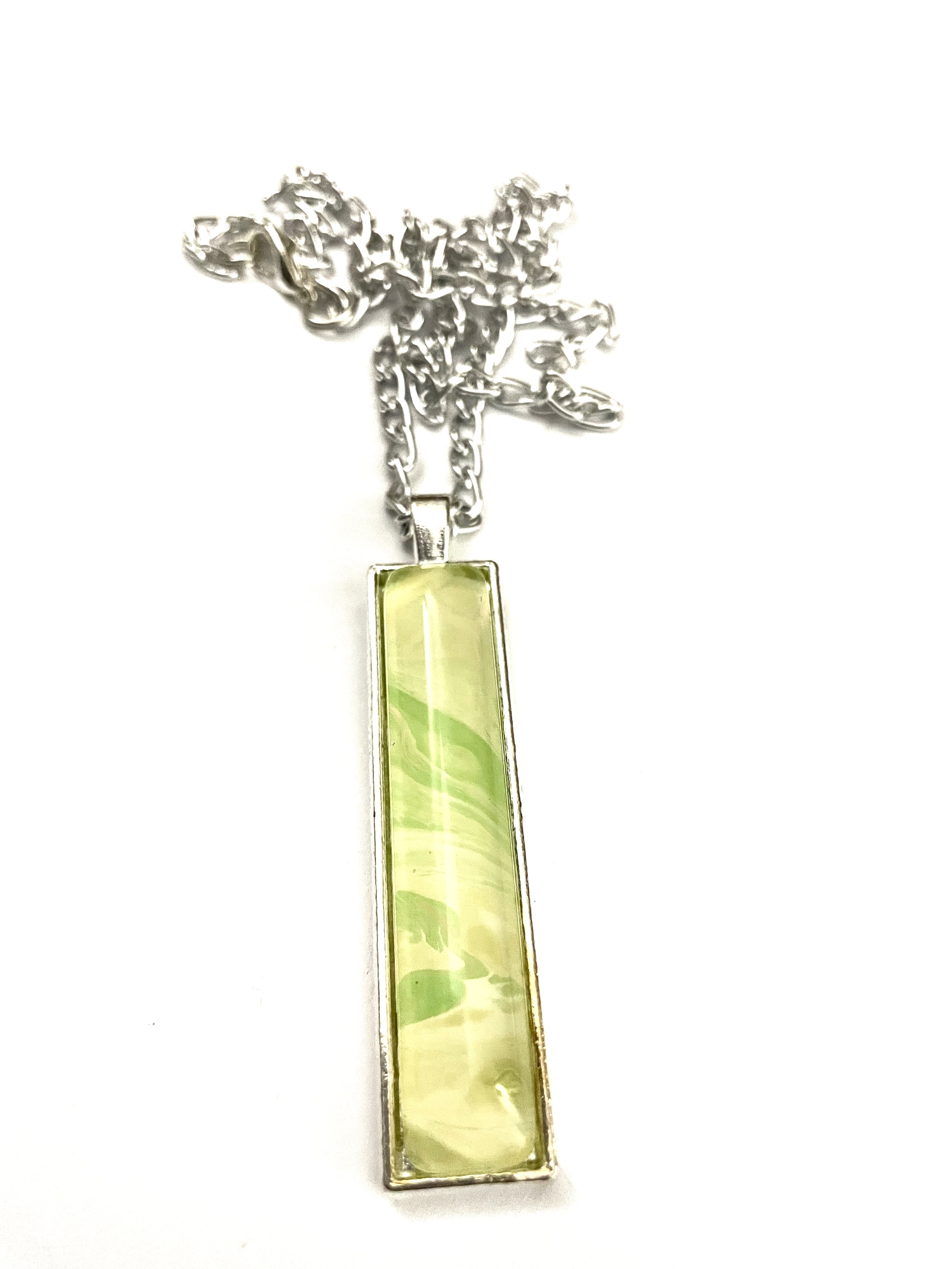 Yellow, Orange and Green Acrylic Necklaces