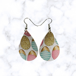 Easter Egg Leather Earrings