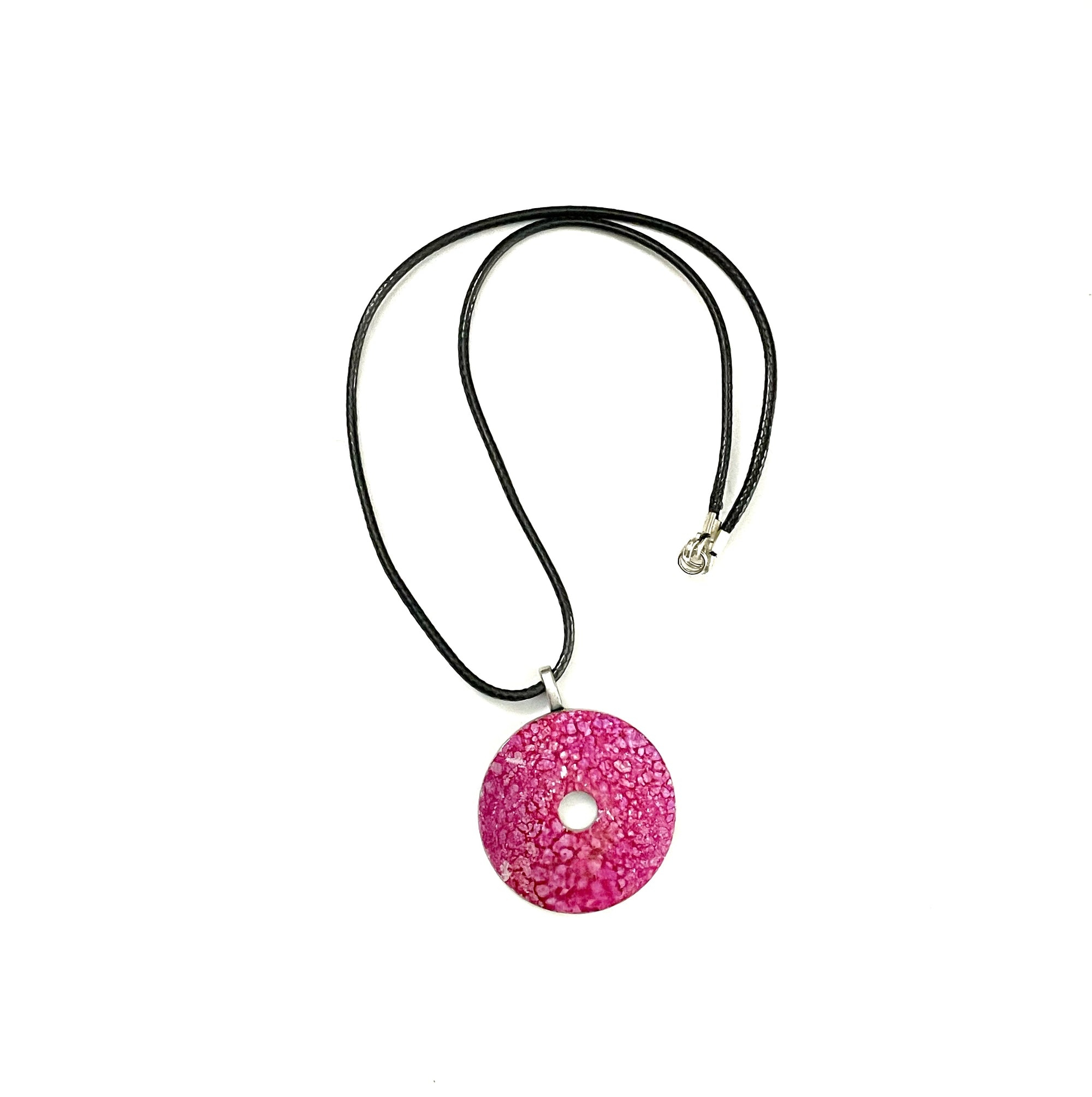 Hot Pink Washer Necklace