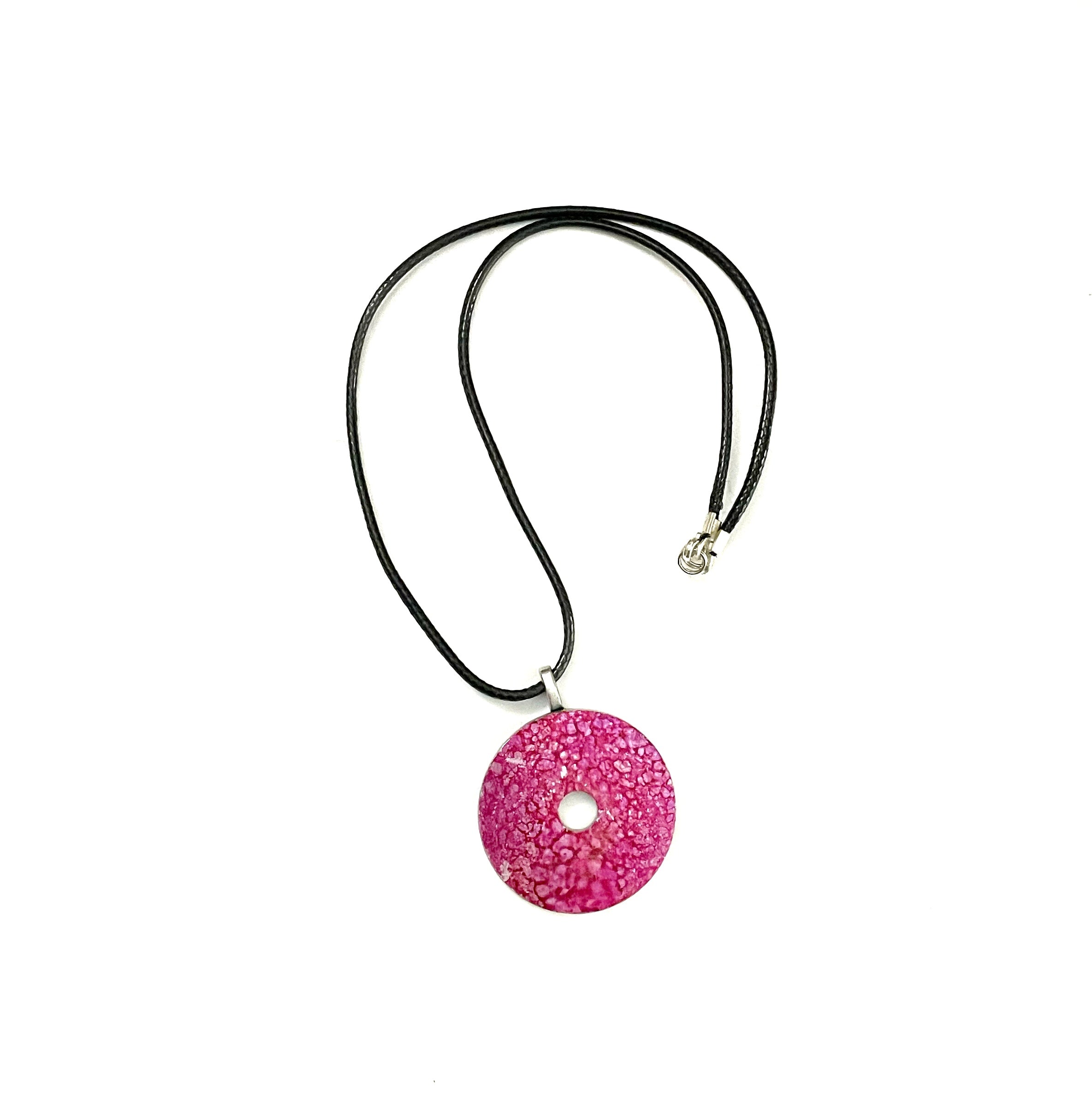 Hot Pink Washer Necklace