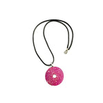 Hot Pink Washer Necklace