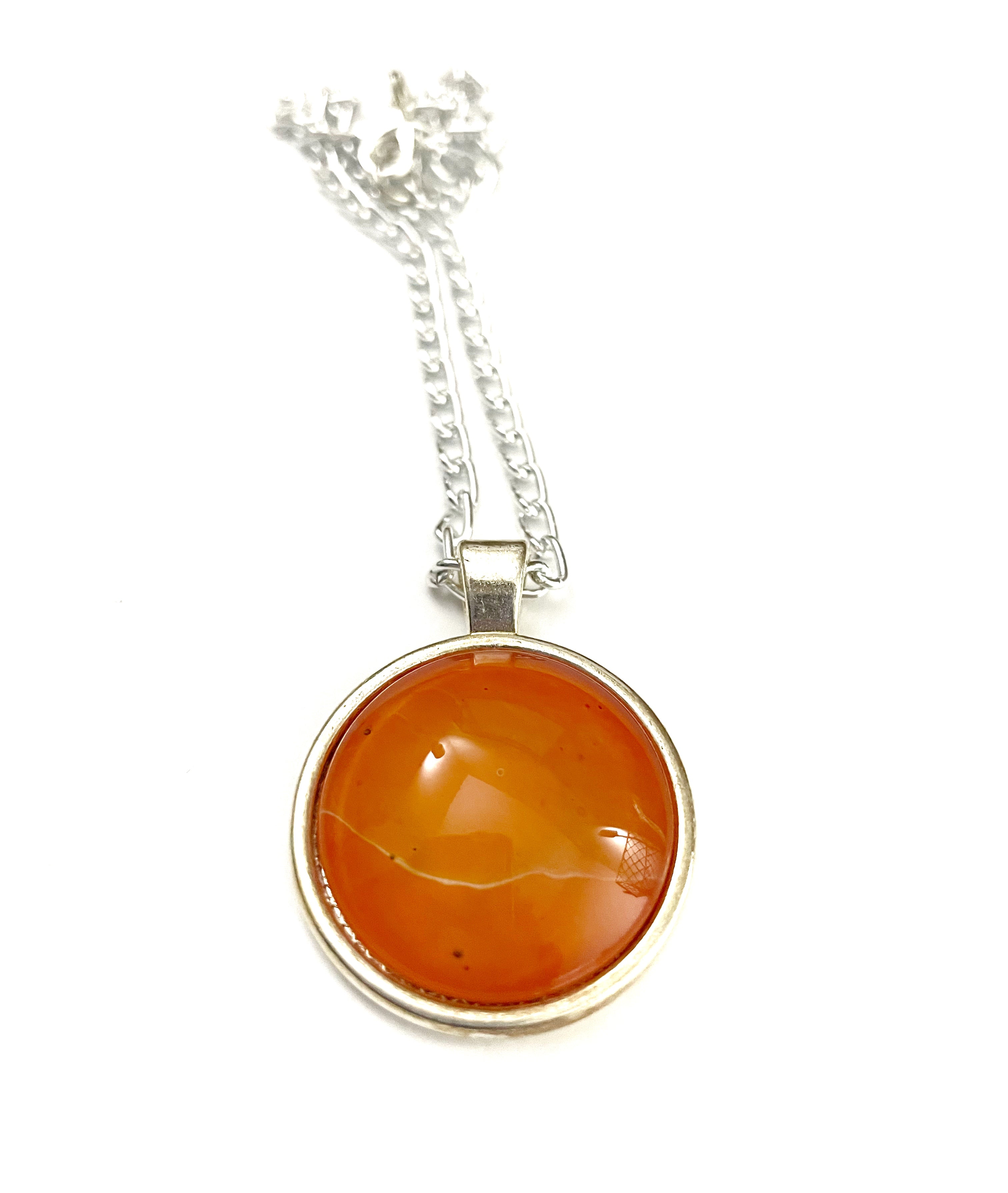 Orange Acrylic Necklaces