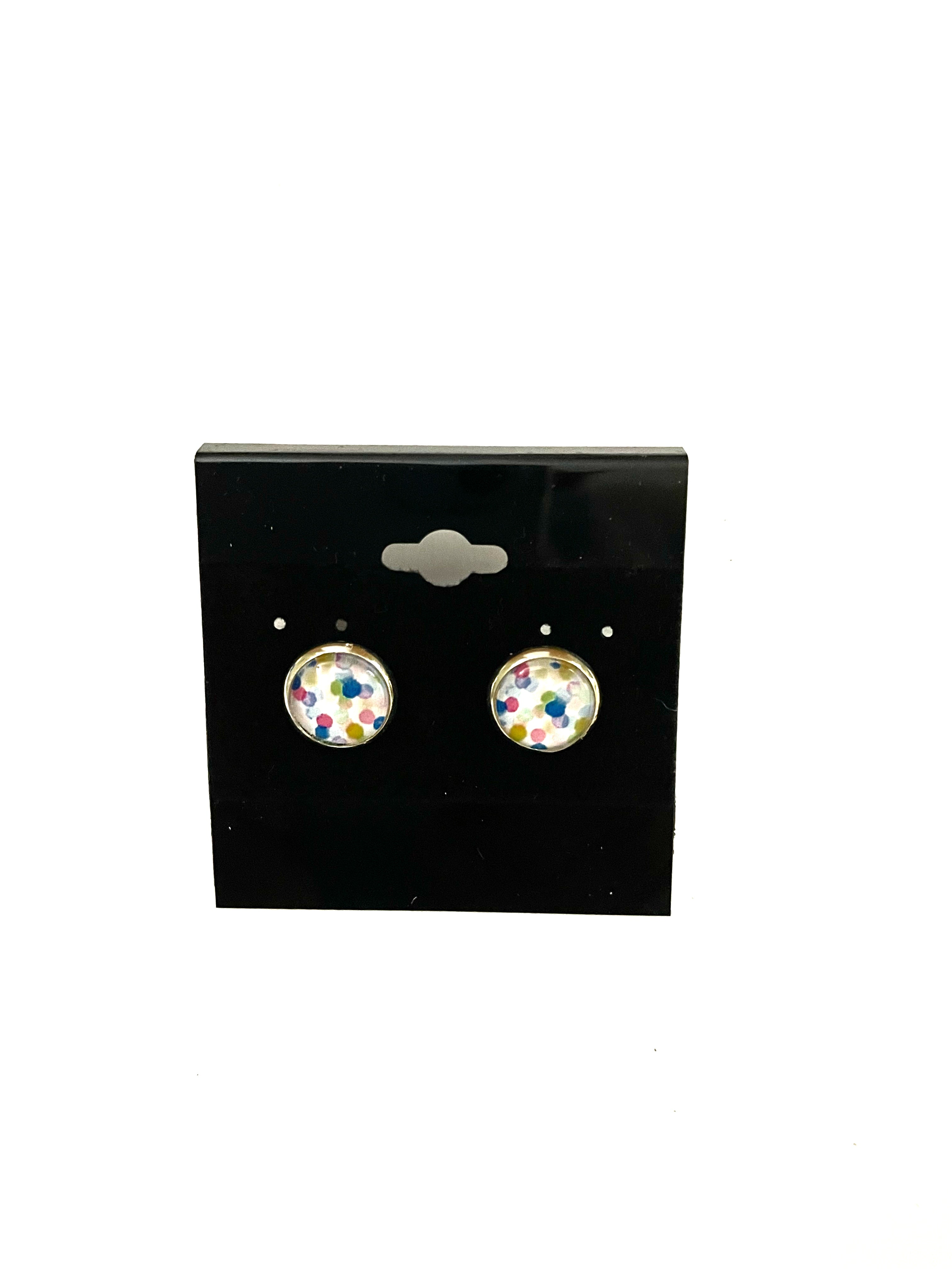 Colorful Post Earrings - Multiple Options - Silver Posts