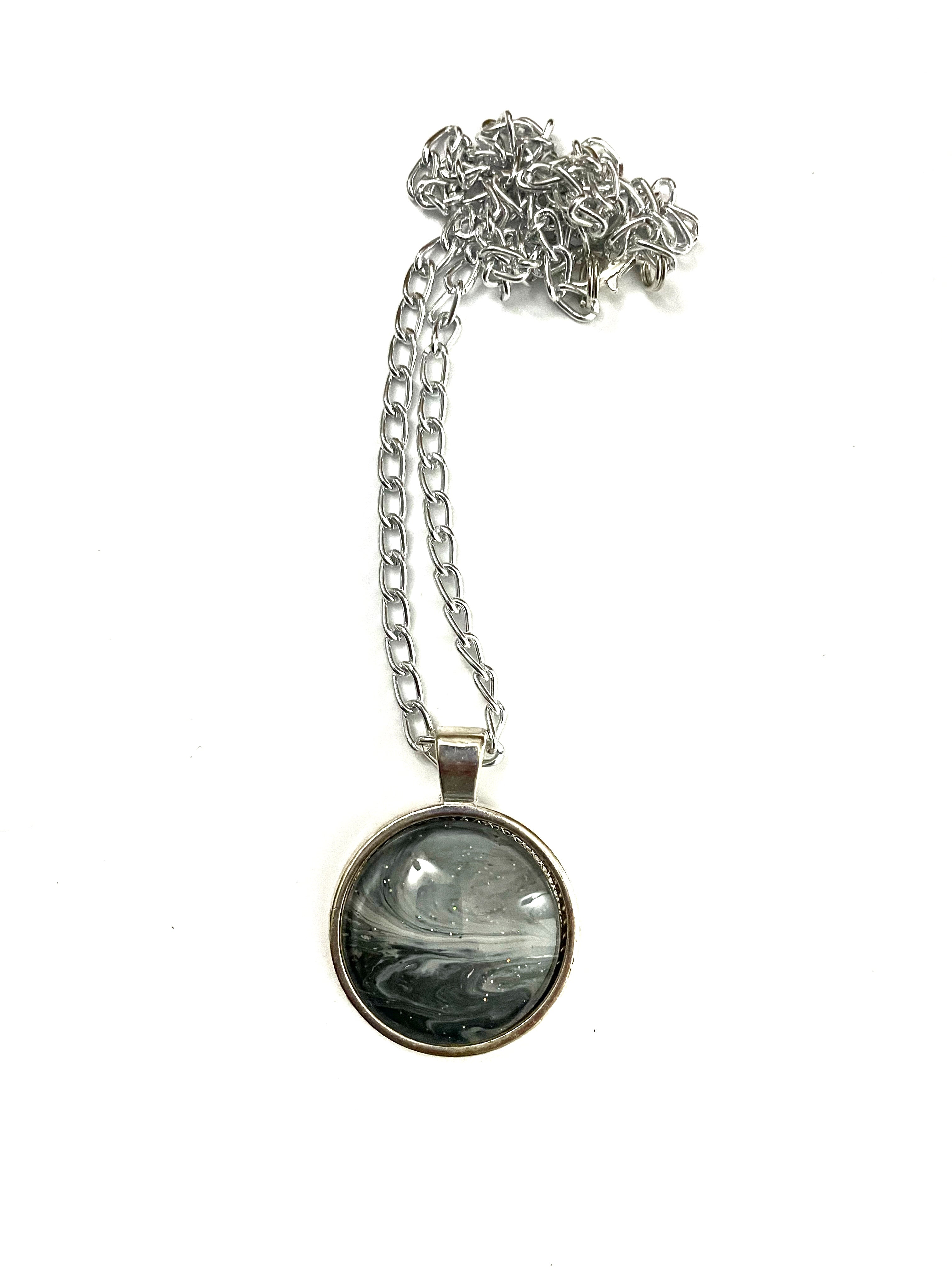 Grey Acrylic Necklaces