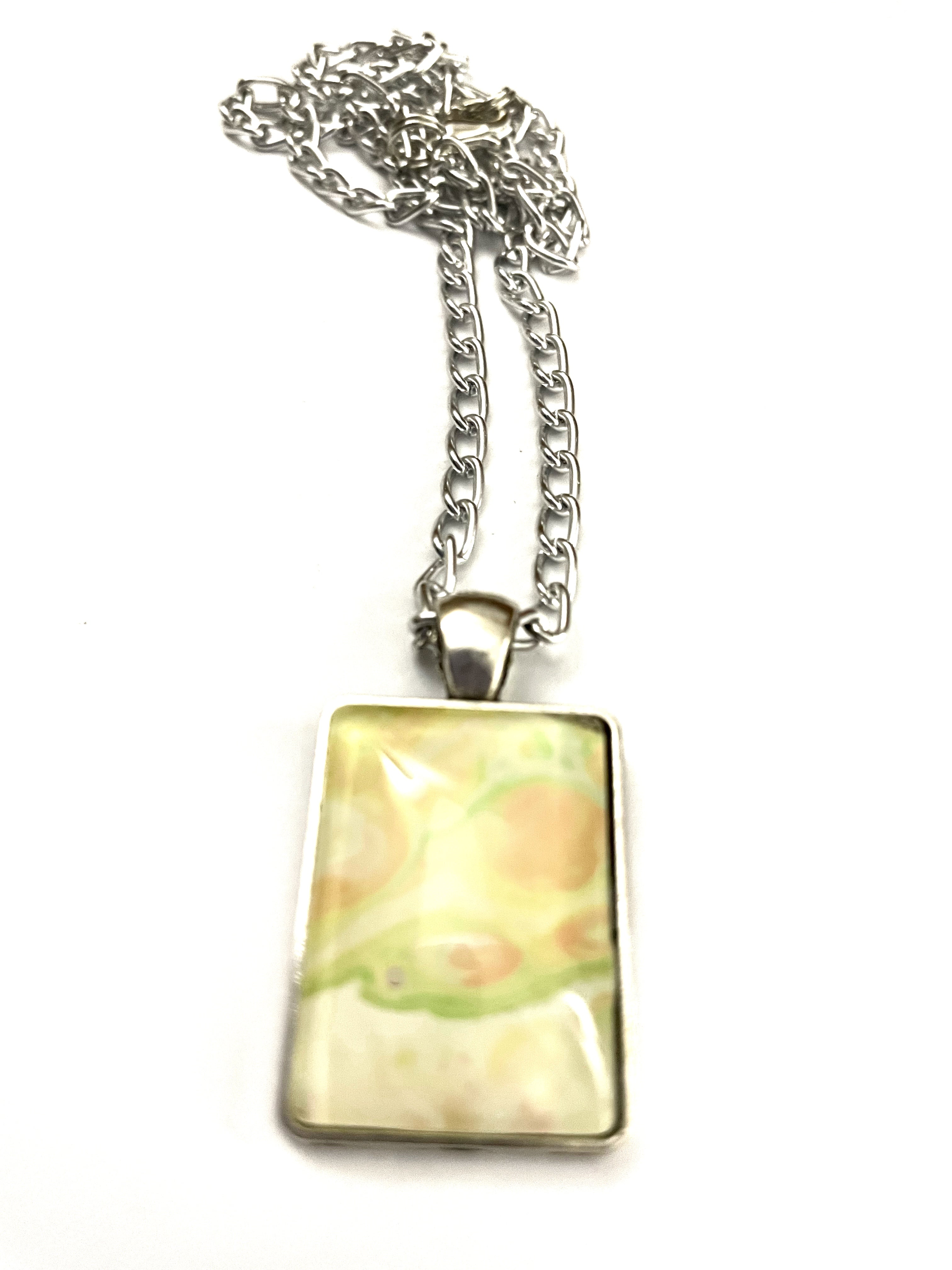 Yellow, Orange and Green Acrylic Necklaces