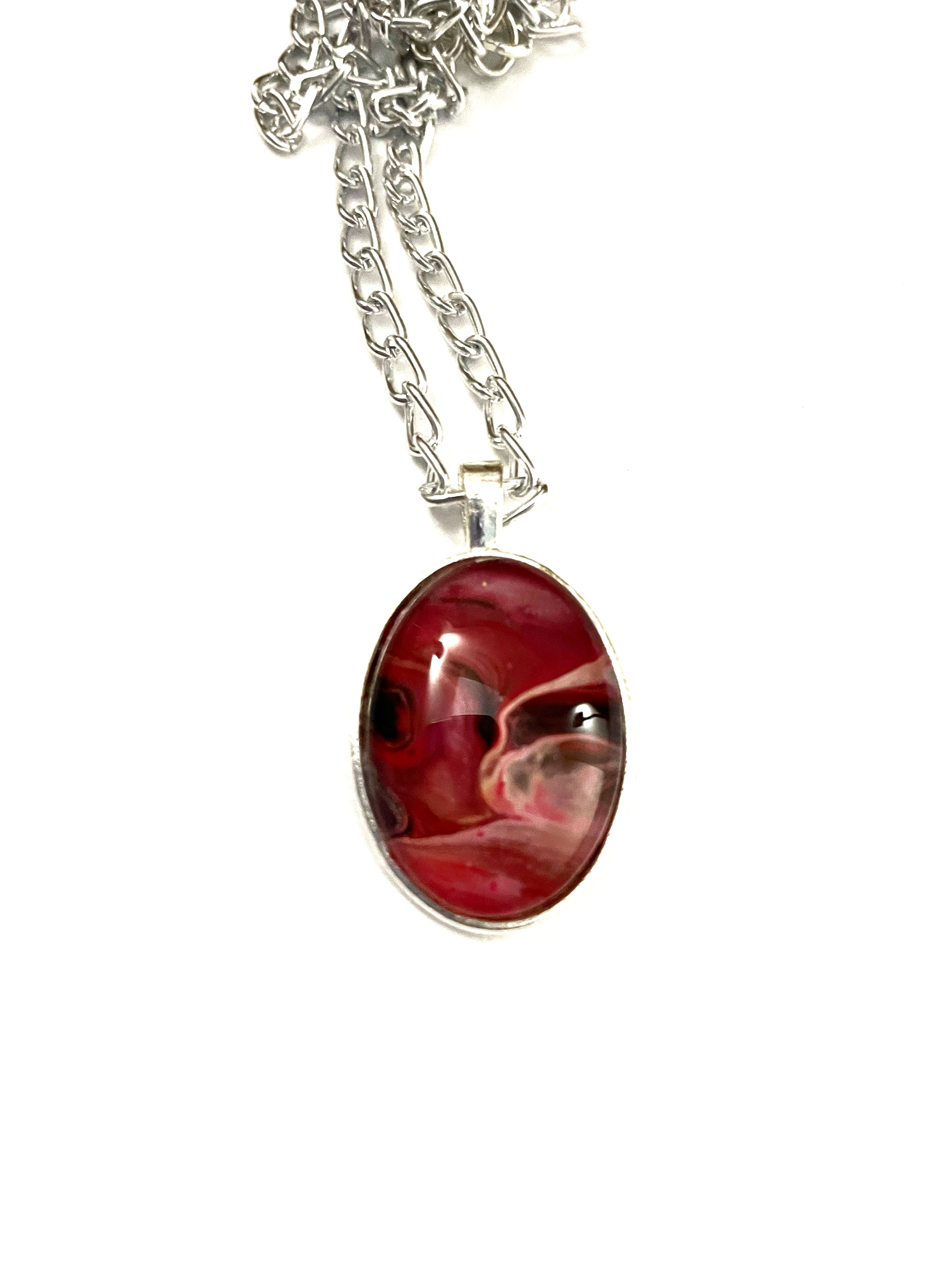 Red Acrylic Necklaces