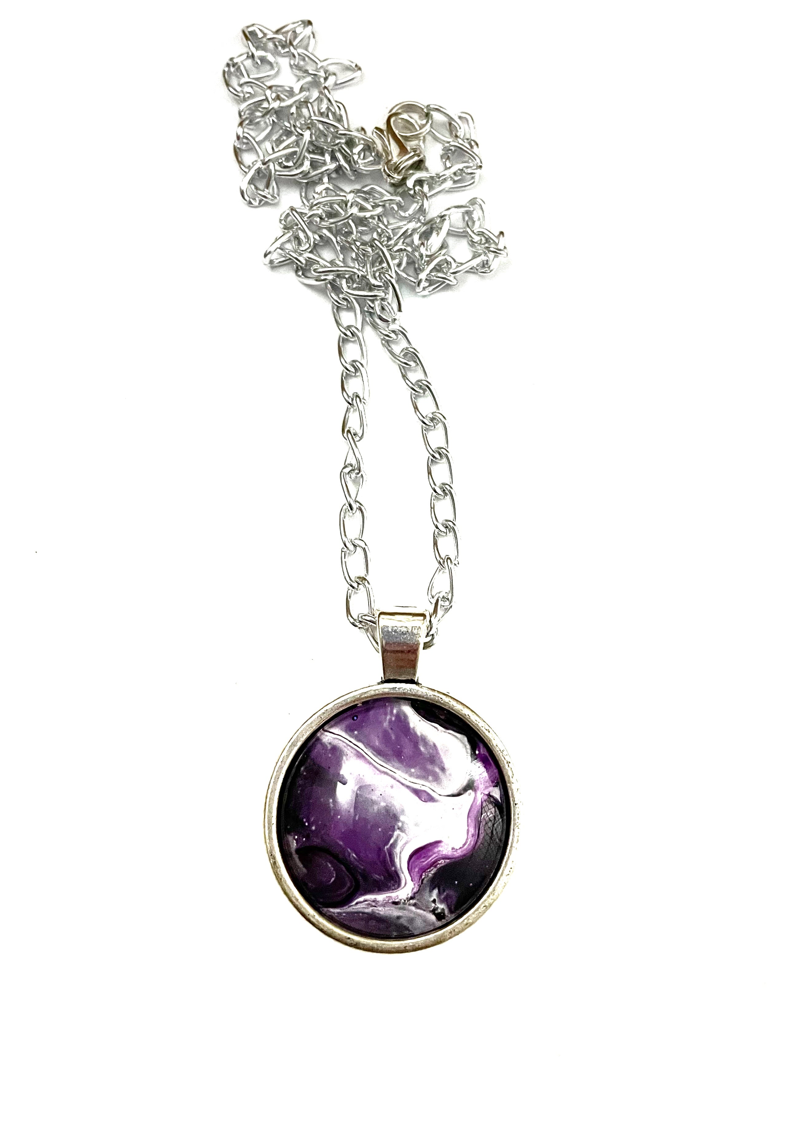 Purple Acrylic Necklaces