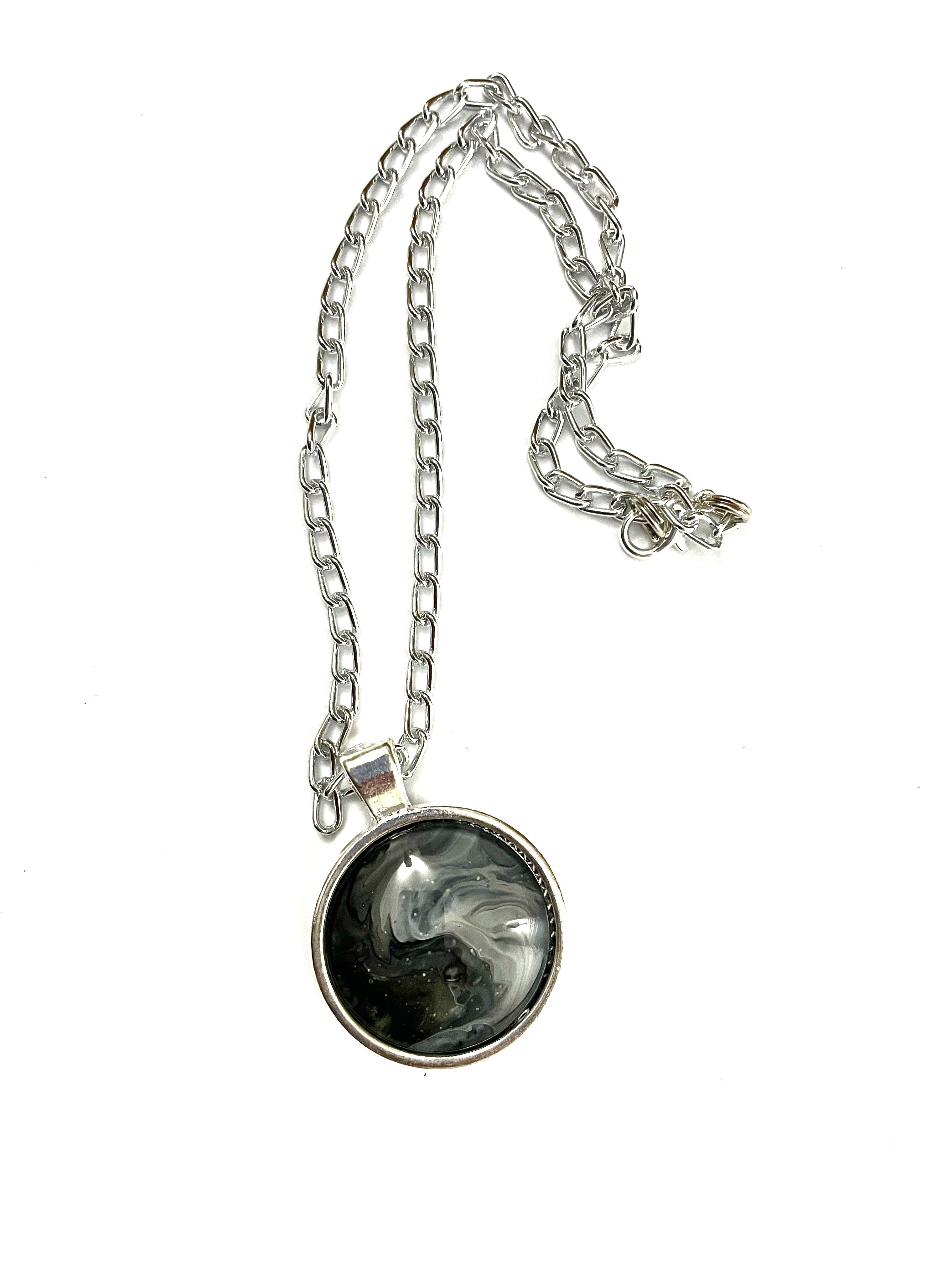 Grey Acrylic Necklaces