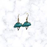 Enamel Gold Earrings