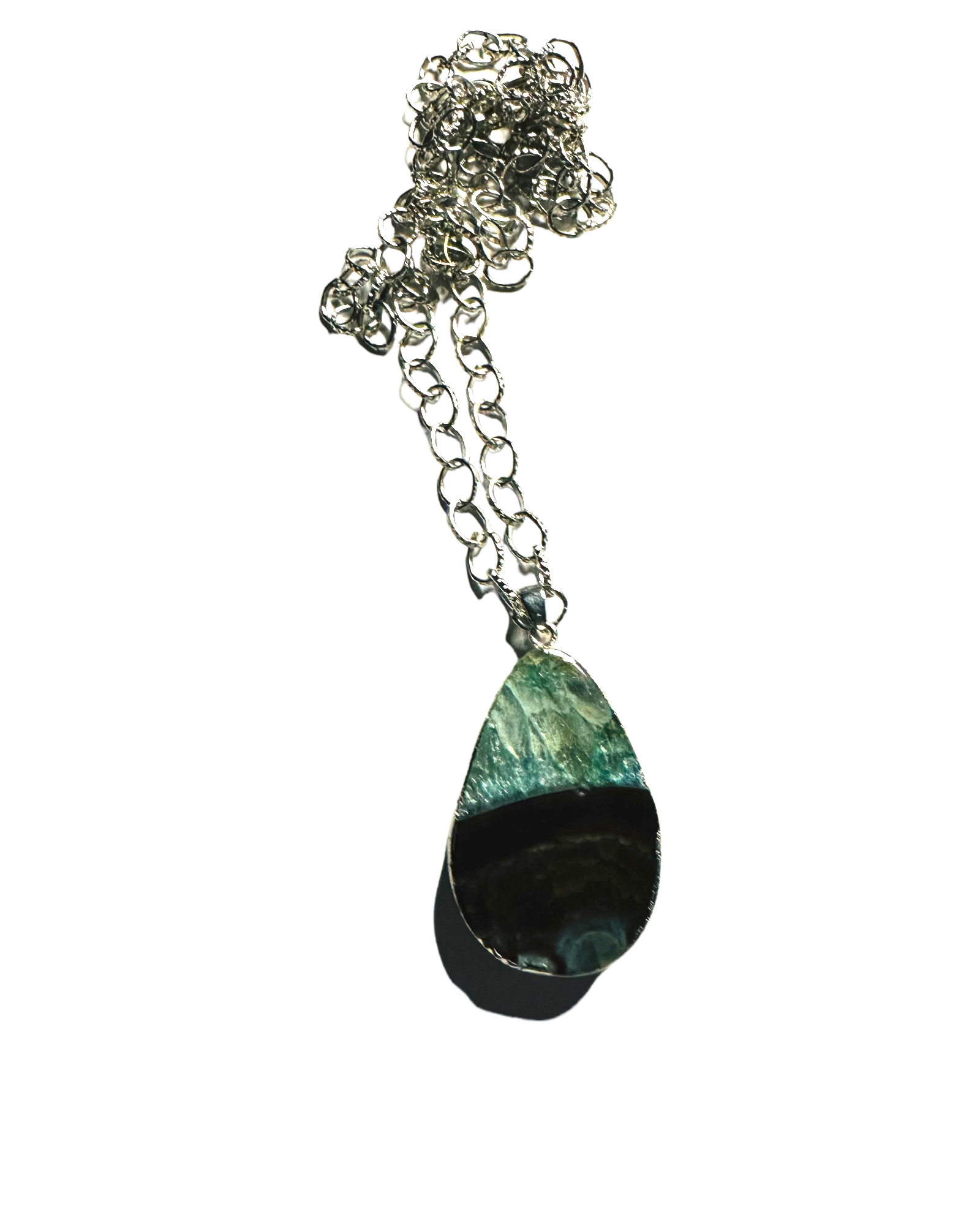 Agate Oval Pendant Necklace