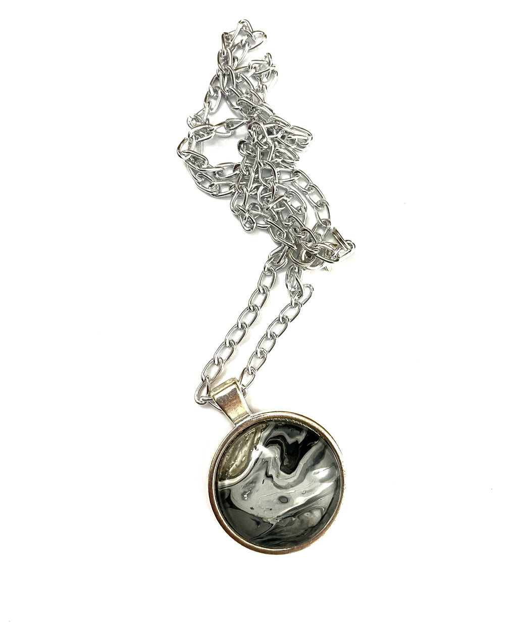 Grey Acrylic Necklaces