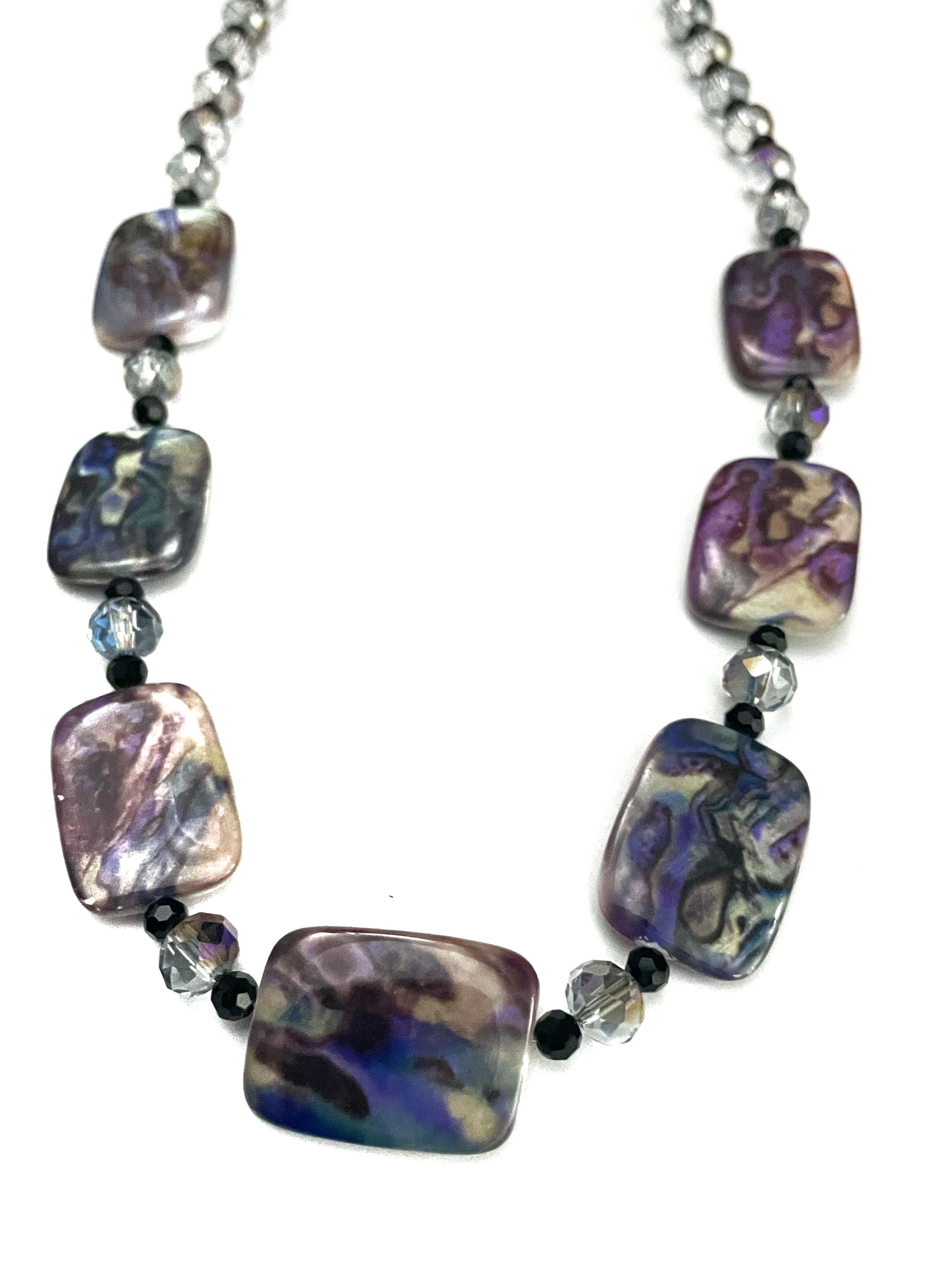 Peacock Color Necklace