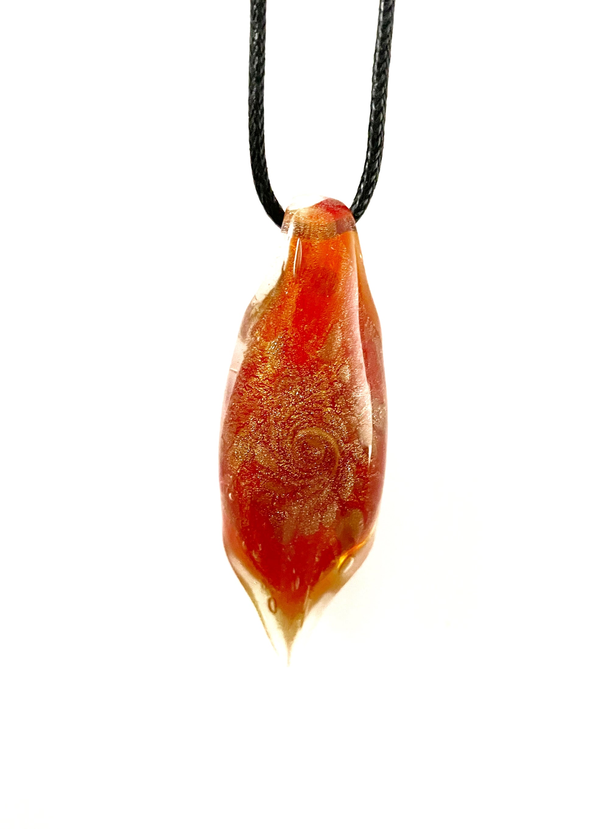 Large Red Glass Necklace