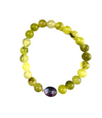 Green Jade Stretchy Bracelet