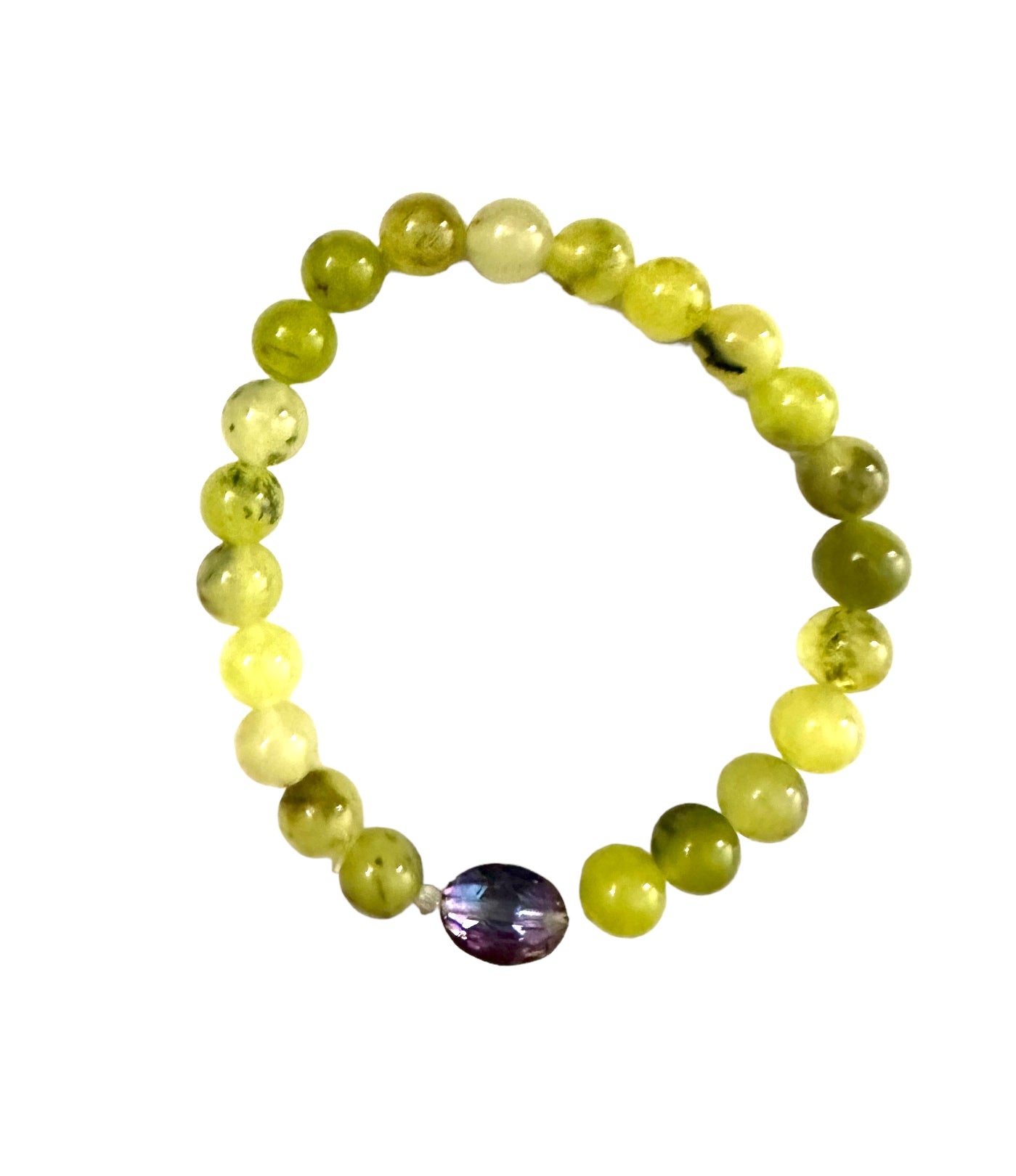 Green Jade Stretchy Bracelet