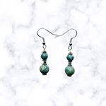 Green Riverstone Earrings