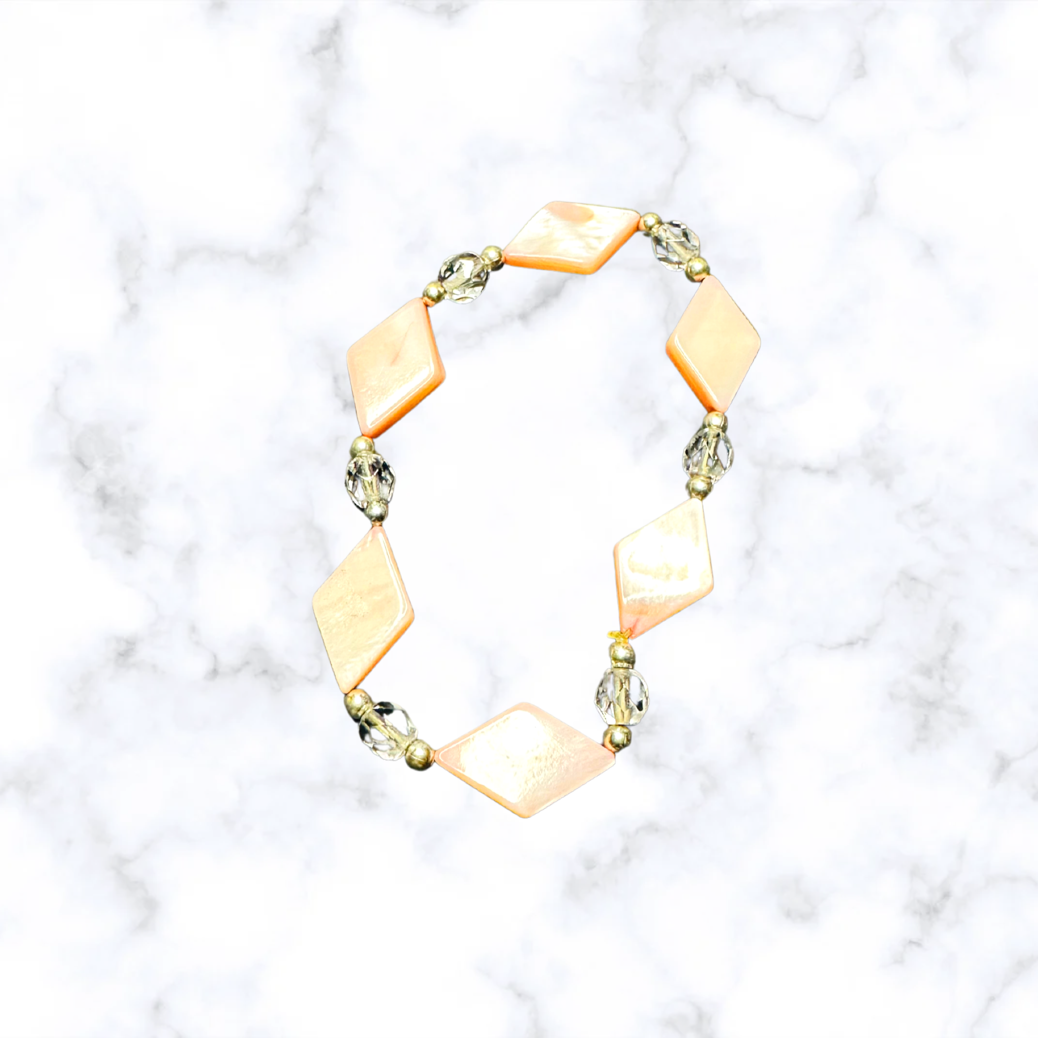 Pink Diamond Mother of Pearl Bracelet