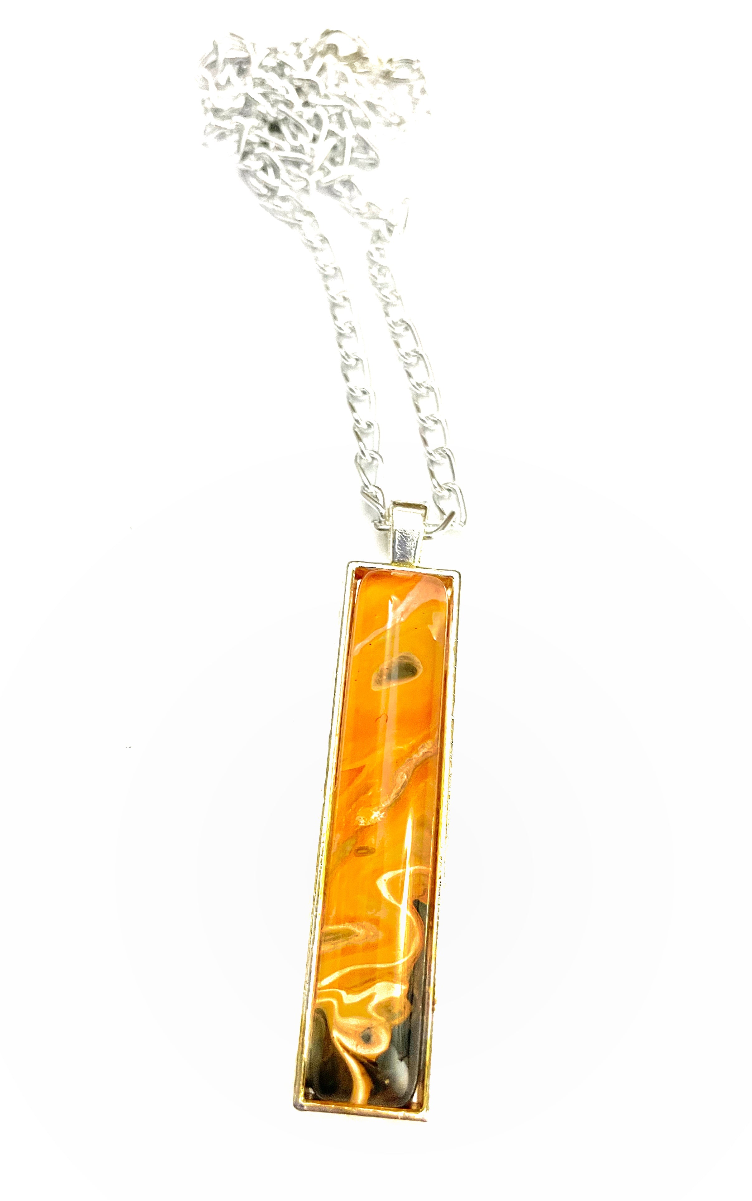 Orange Acrylic Necklaces
