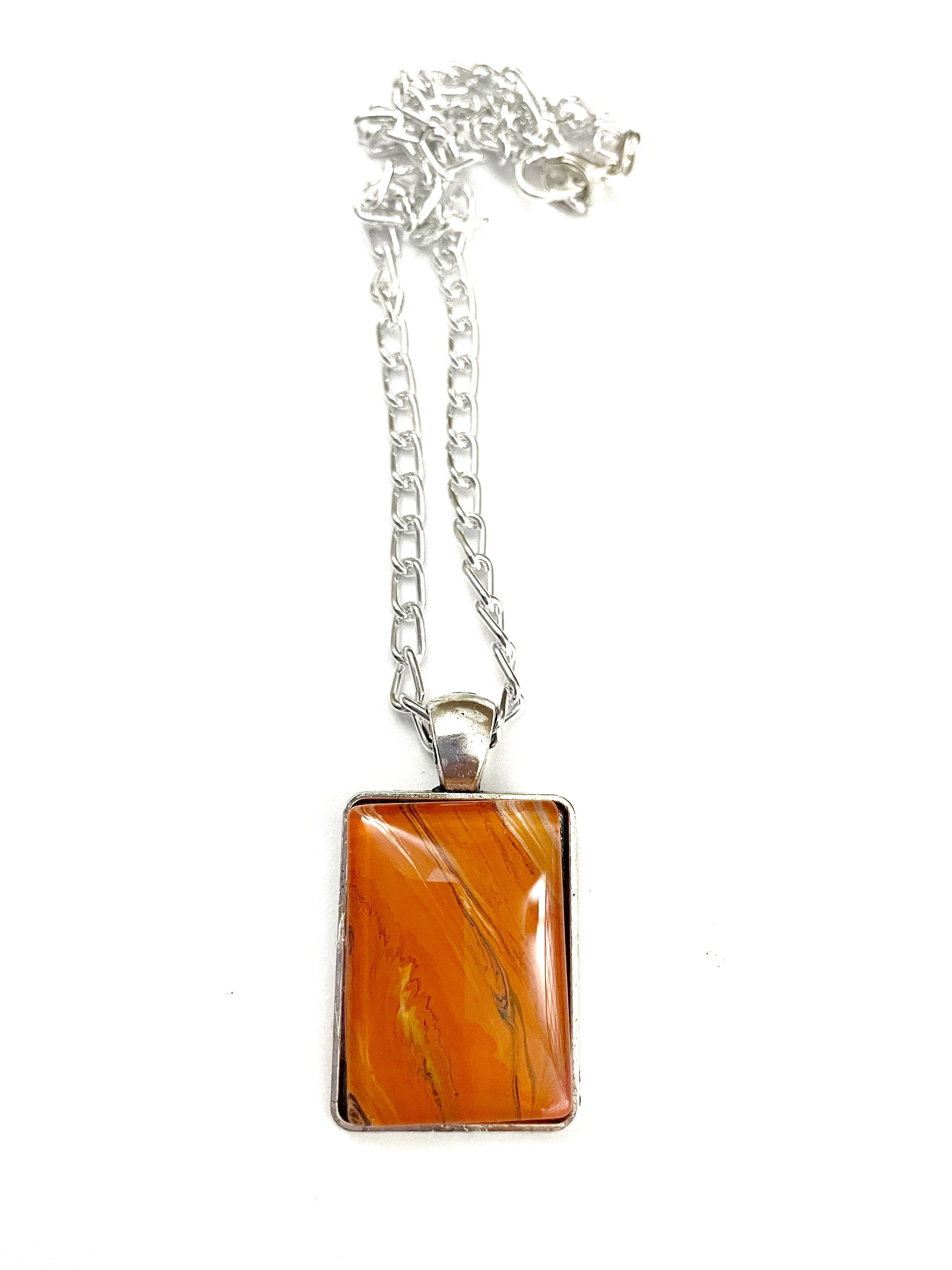 Orange Acrylic Necklaces