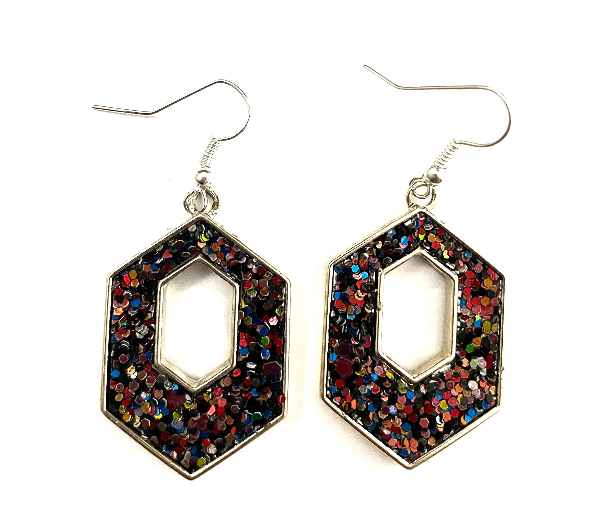 Glitter Metal Earrings