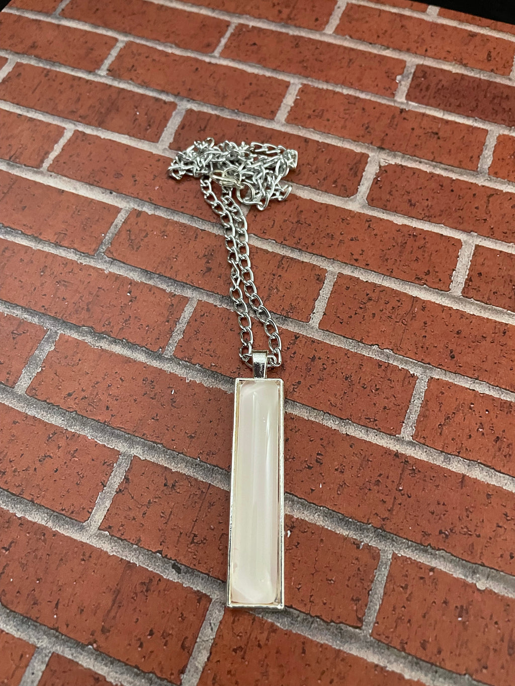 Pale Pink and Cream Acrylic Necklaces