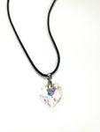 Clear Crystal Heart Necklace