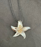 White Starfish Glass Necklace