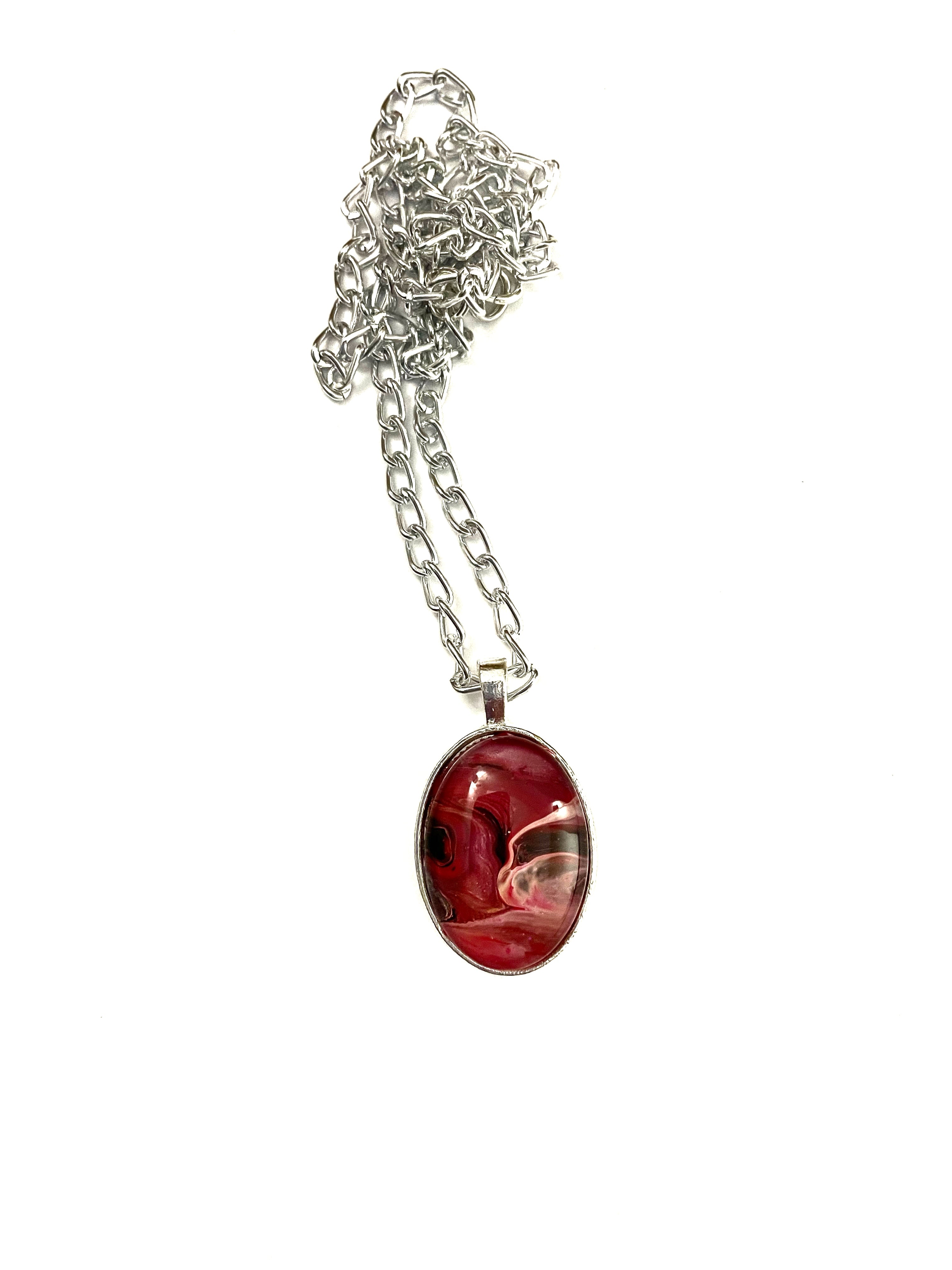 Red Acrylic Necklaces