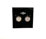 Plaid Post Earrings - Multiple Options