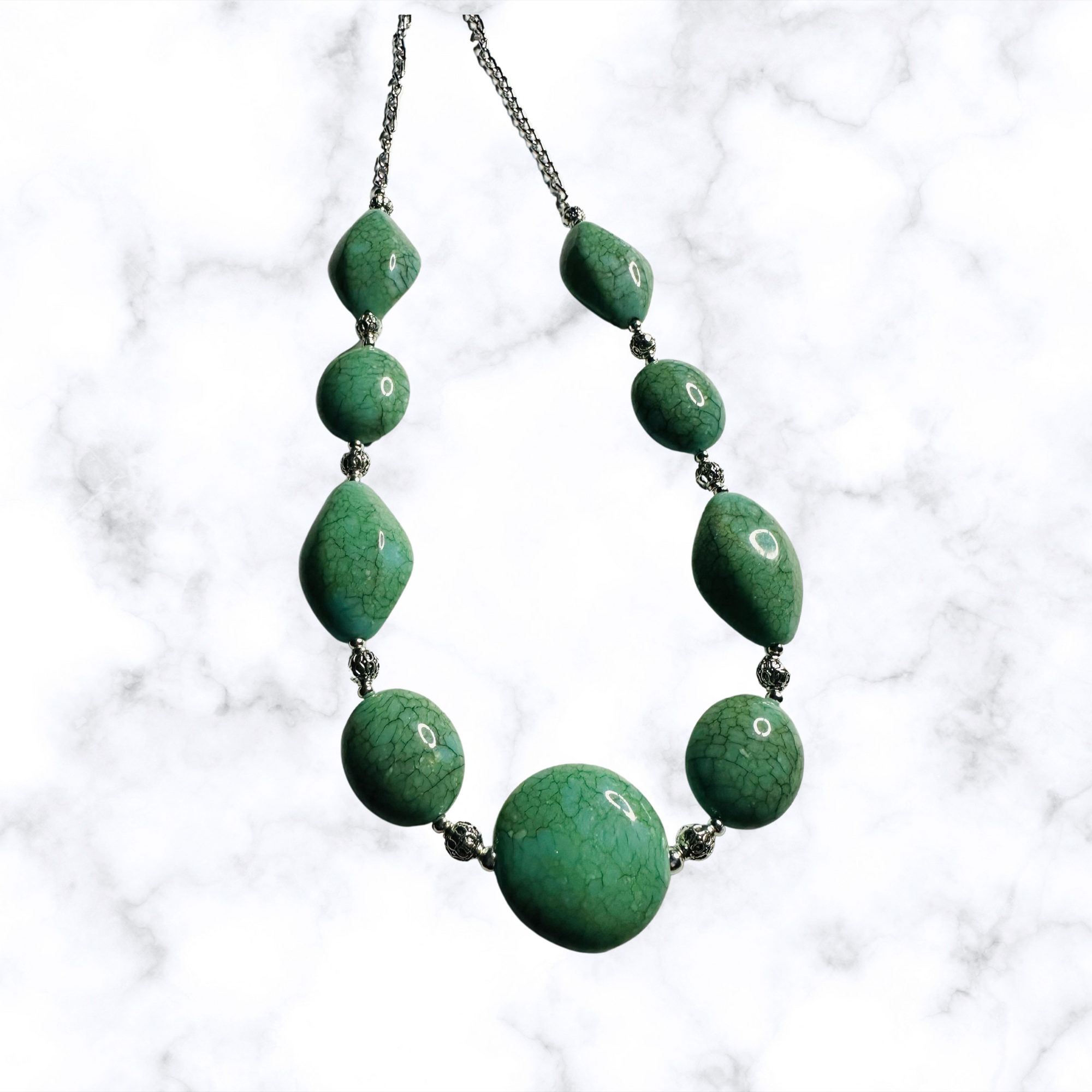 Turquoise Acrylic Necklaces
