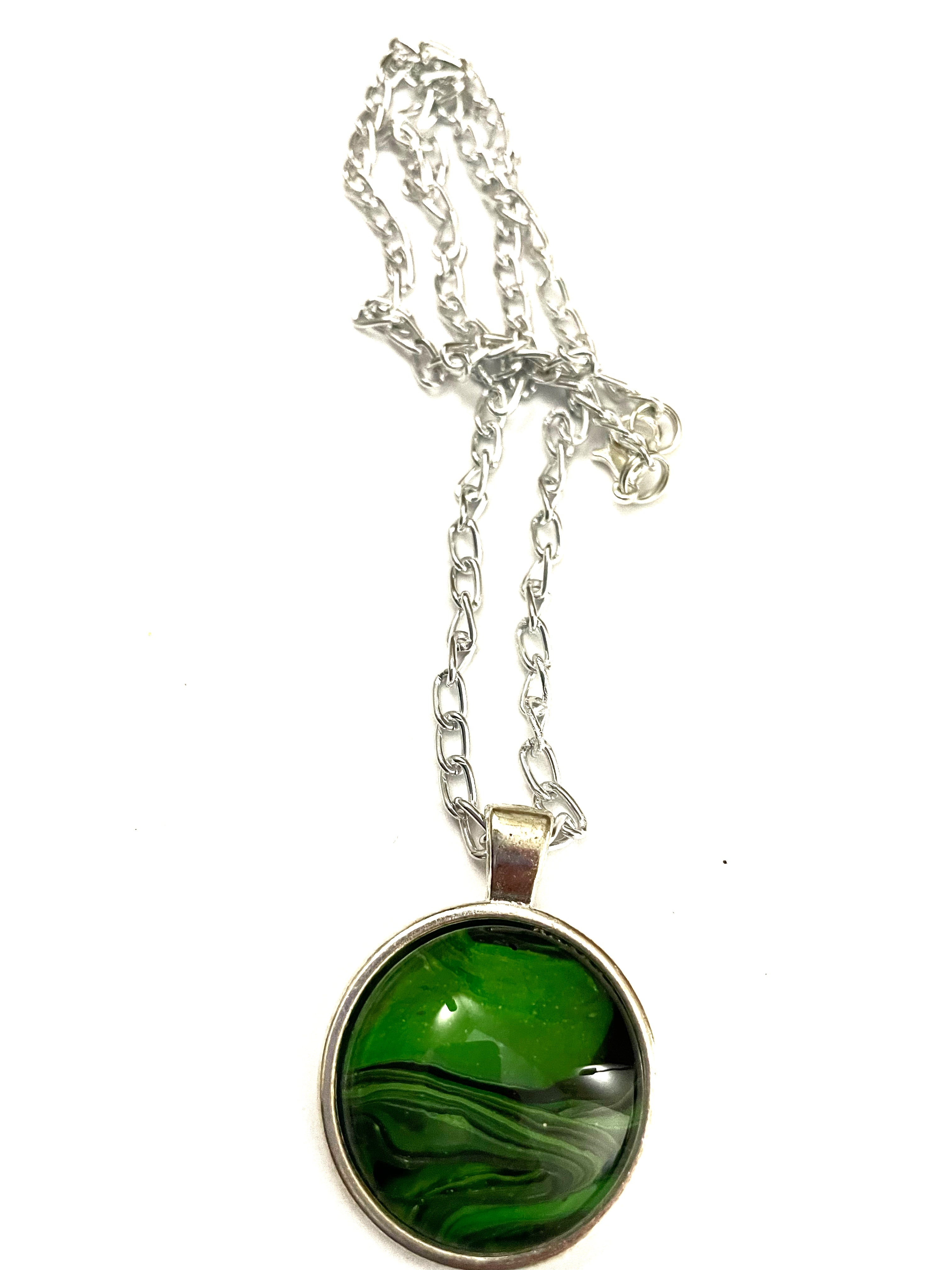 Green Acrylic Necklaces