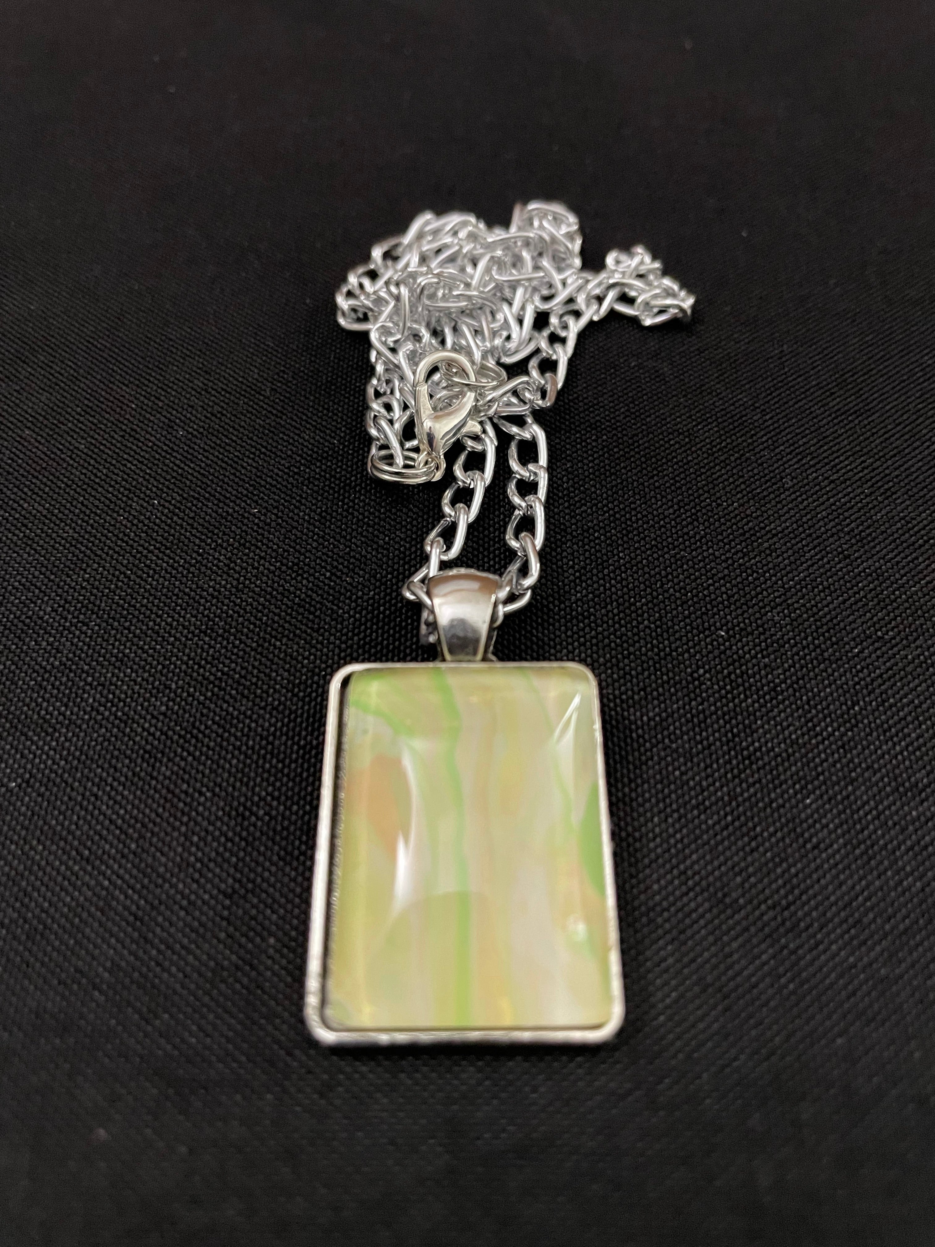 Yellow, Orange and Green Acrylic Necklaces
