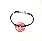 Magenta Bracelet and Necklace Set