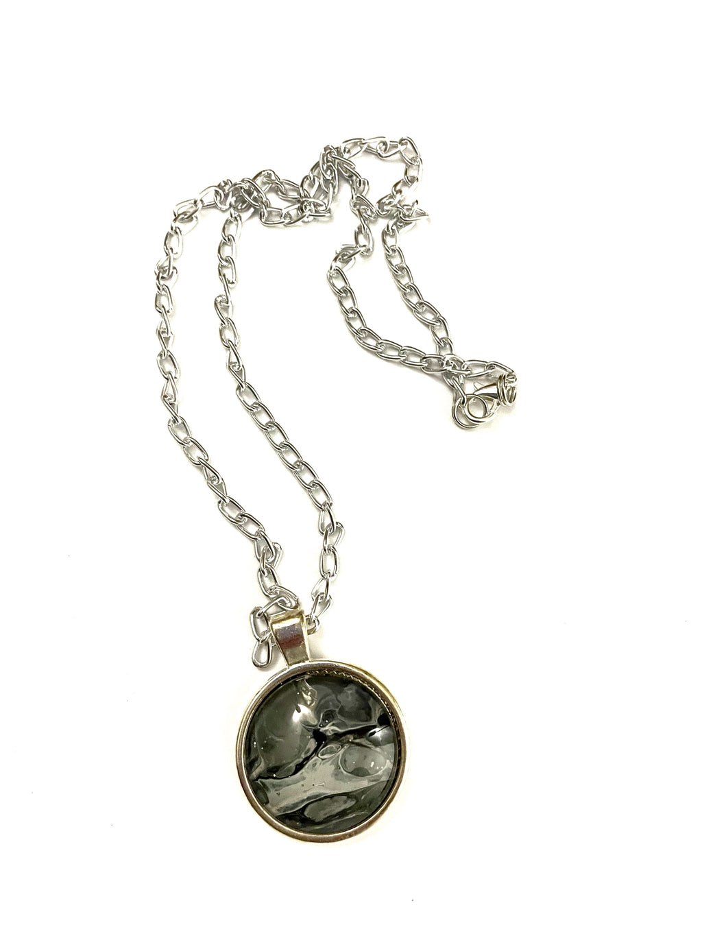 Grey Acrylic Necklaces