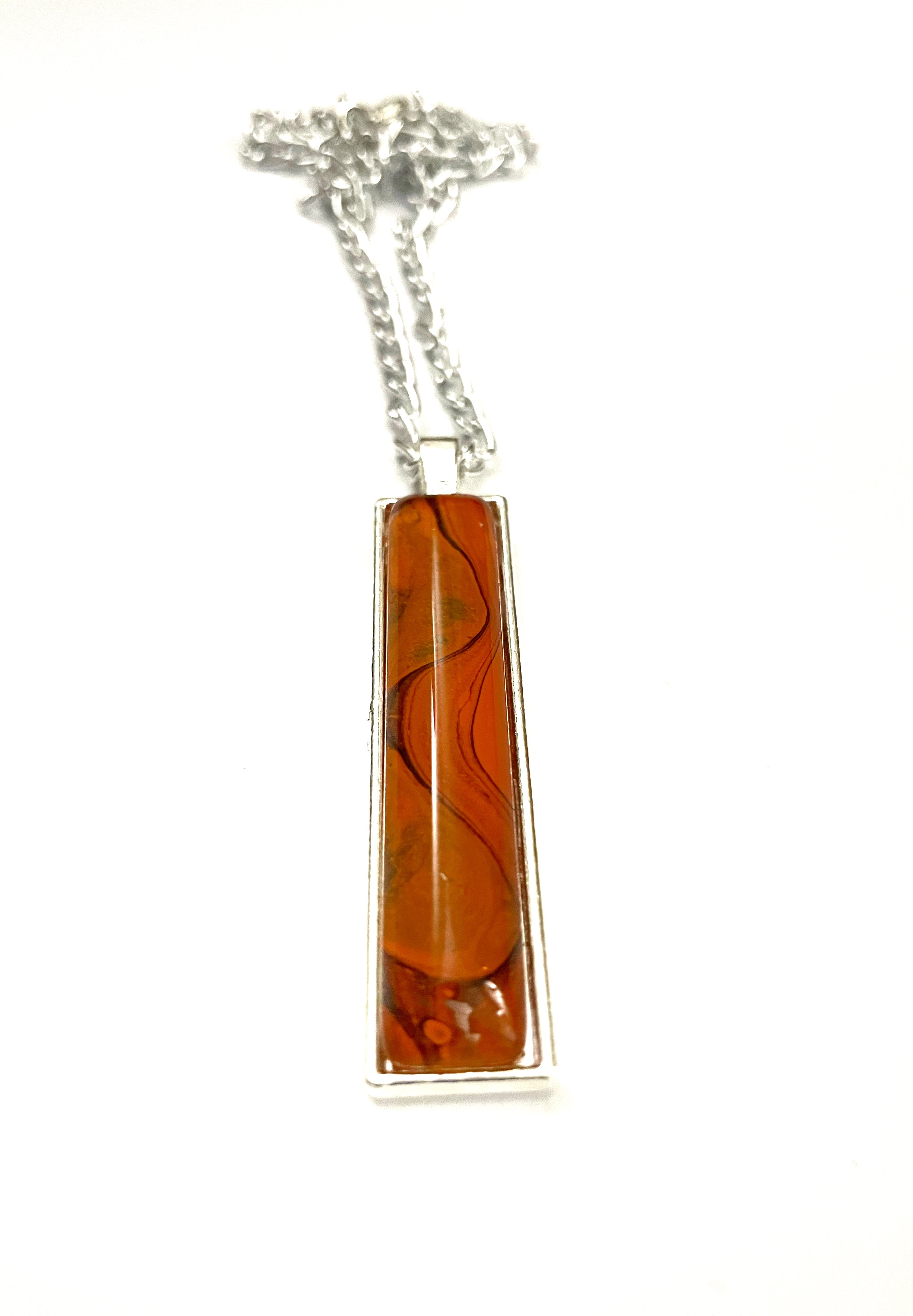 Orange Acrylic Necklaces