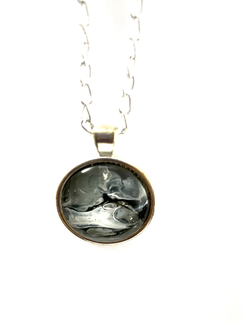 Grey Acrylic Necklaces
